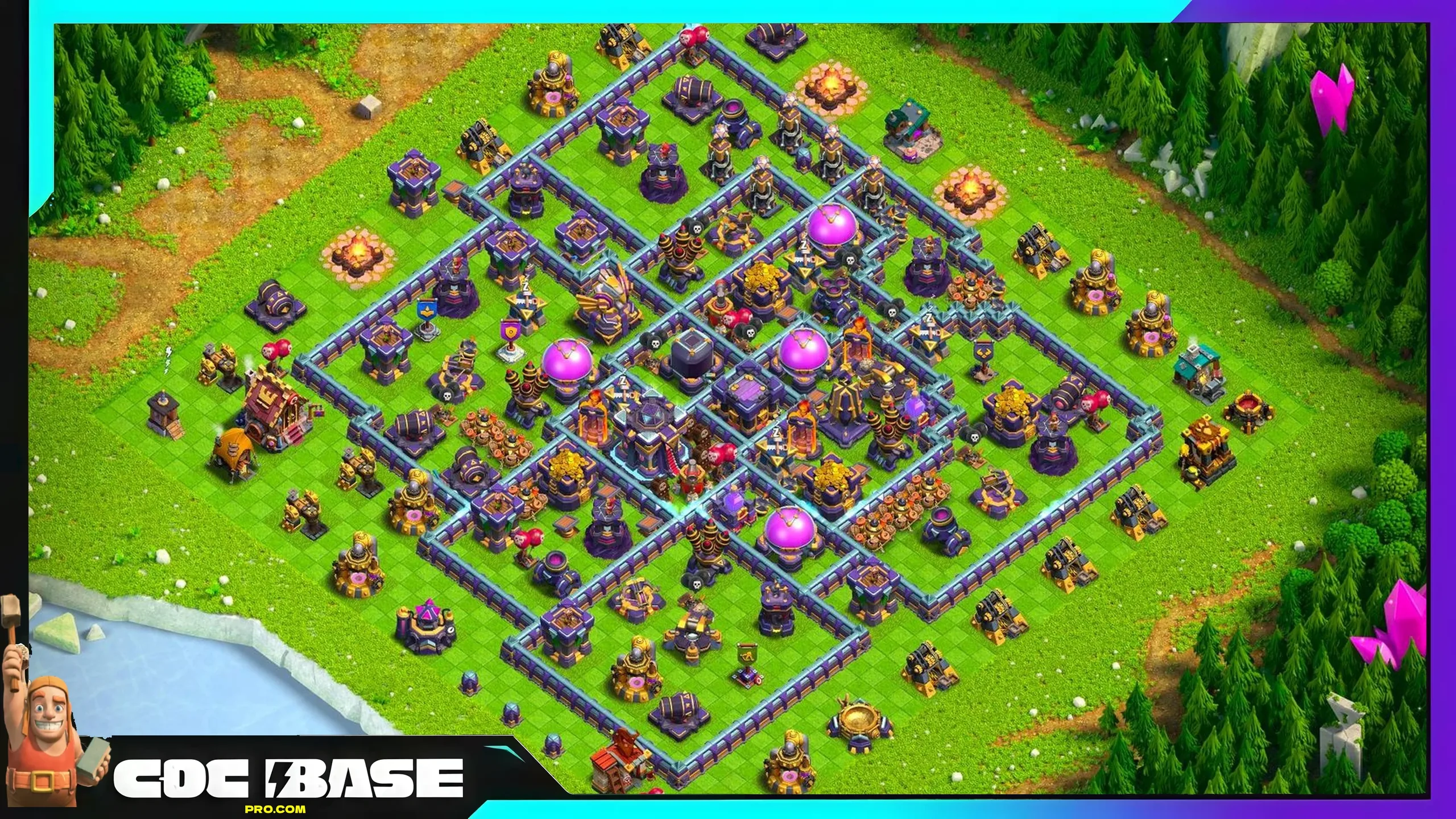 TH15 Hybrid Base Copy Link 2026 Loot and Trophy Setup #02