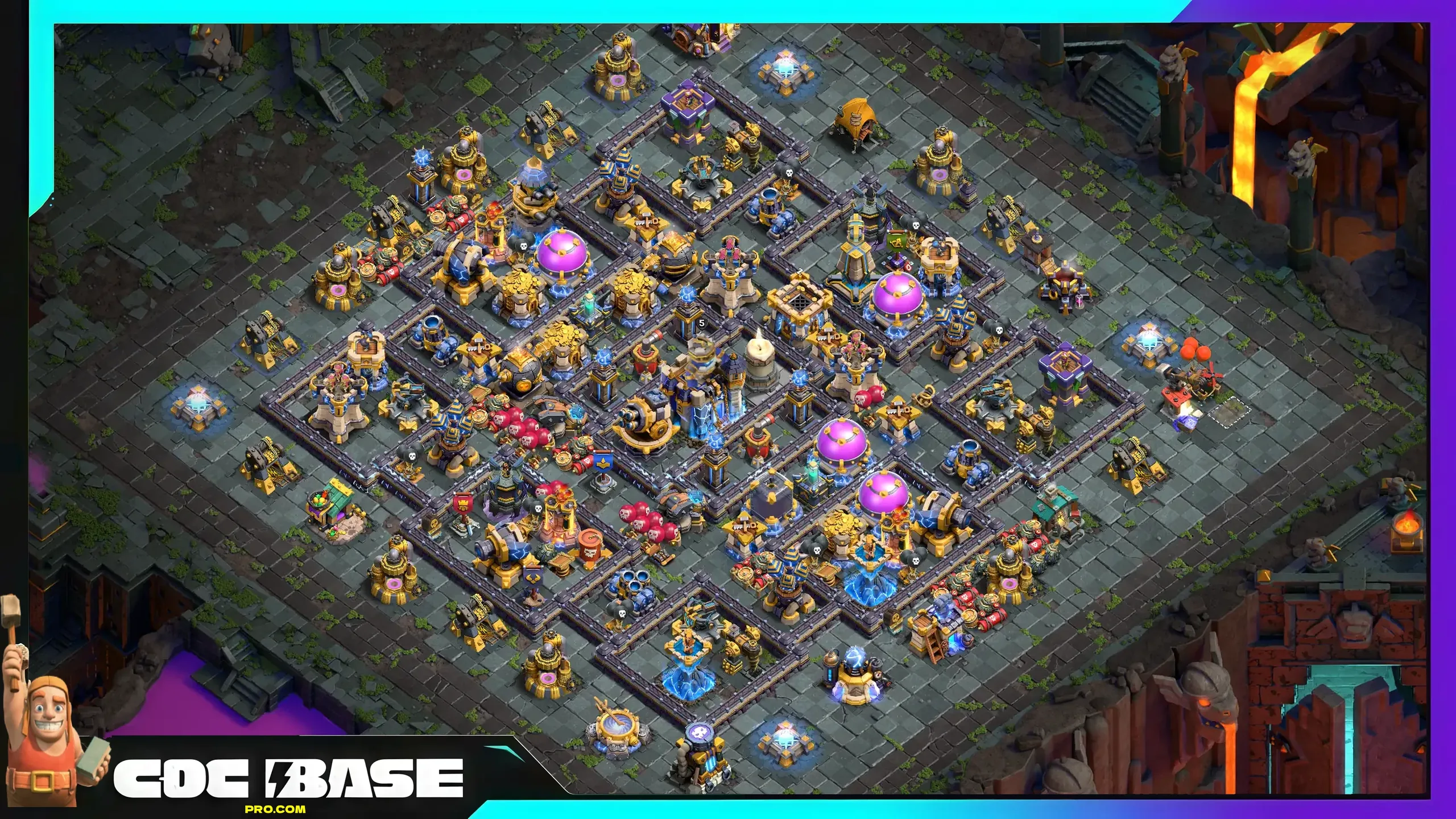 High Defense TH18 Farming Base Link 2026 Resource Protected Layout #04