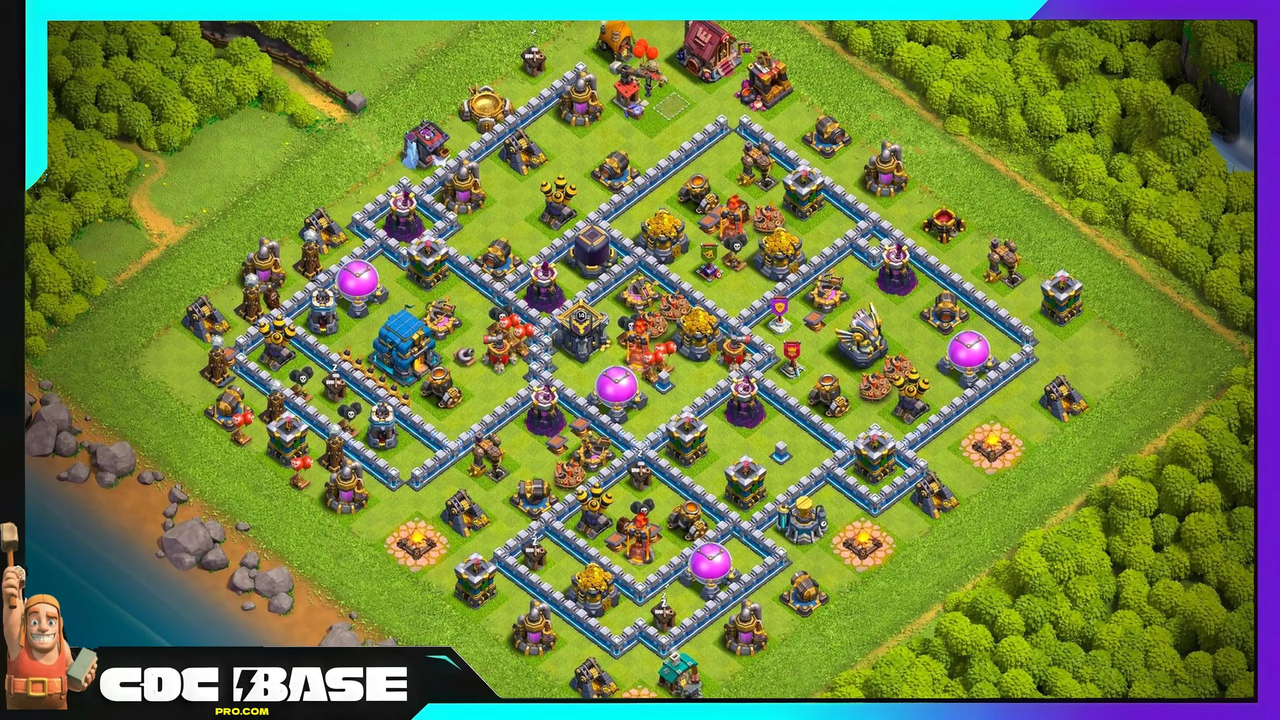 TH12 Farming Layout 2026 Anti 3 Star Defense #02