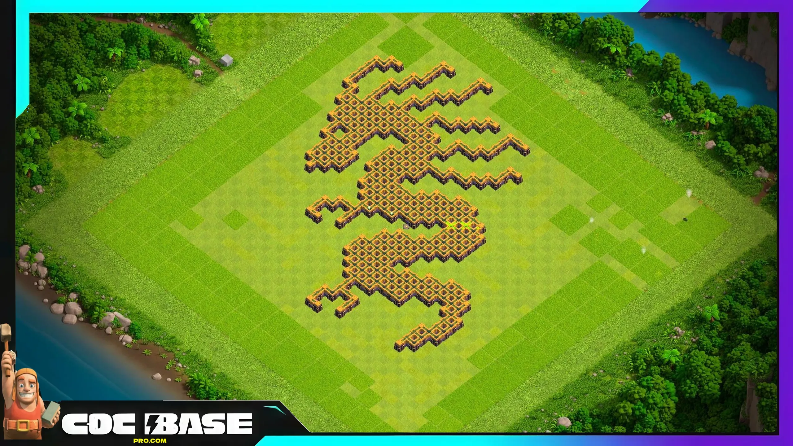 Recommended TH14 Troll Base Link 2026 Fun Layout #16