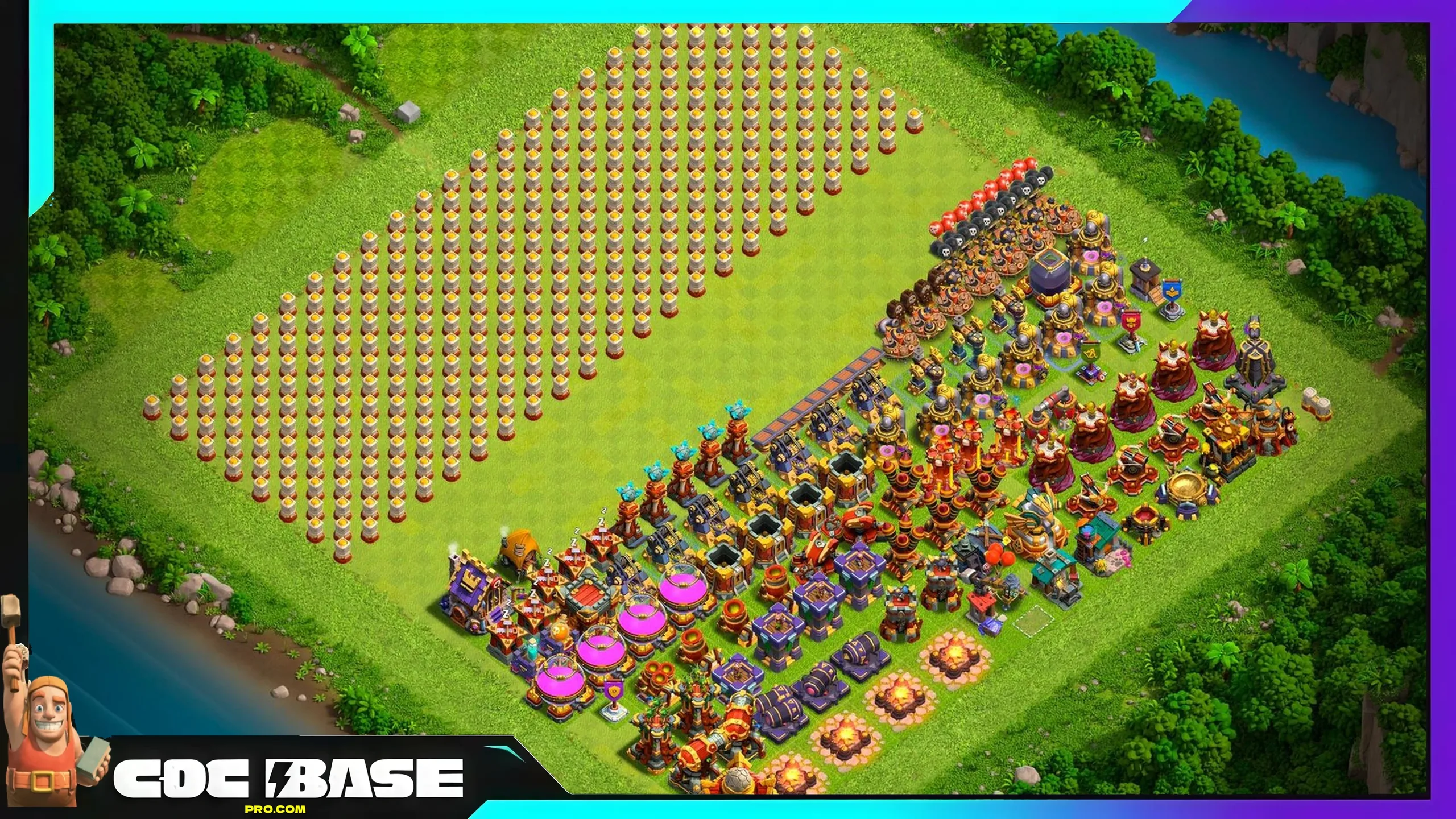 New TH16 Troll Defense Base 2026 Easy Copy #04