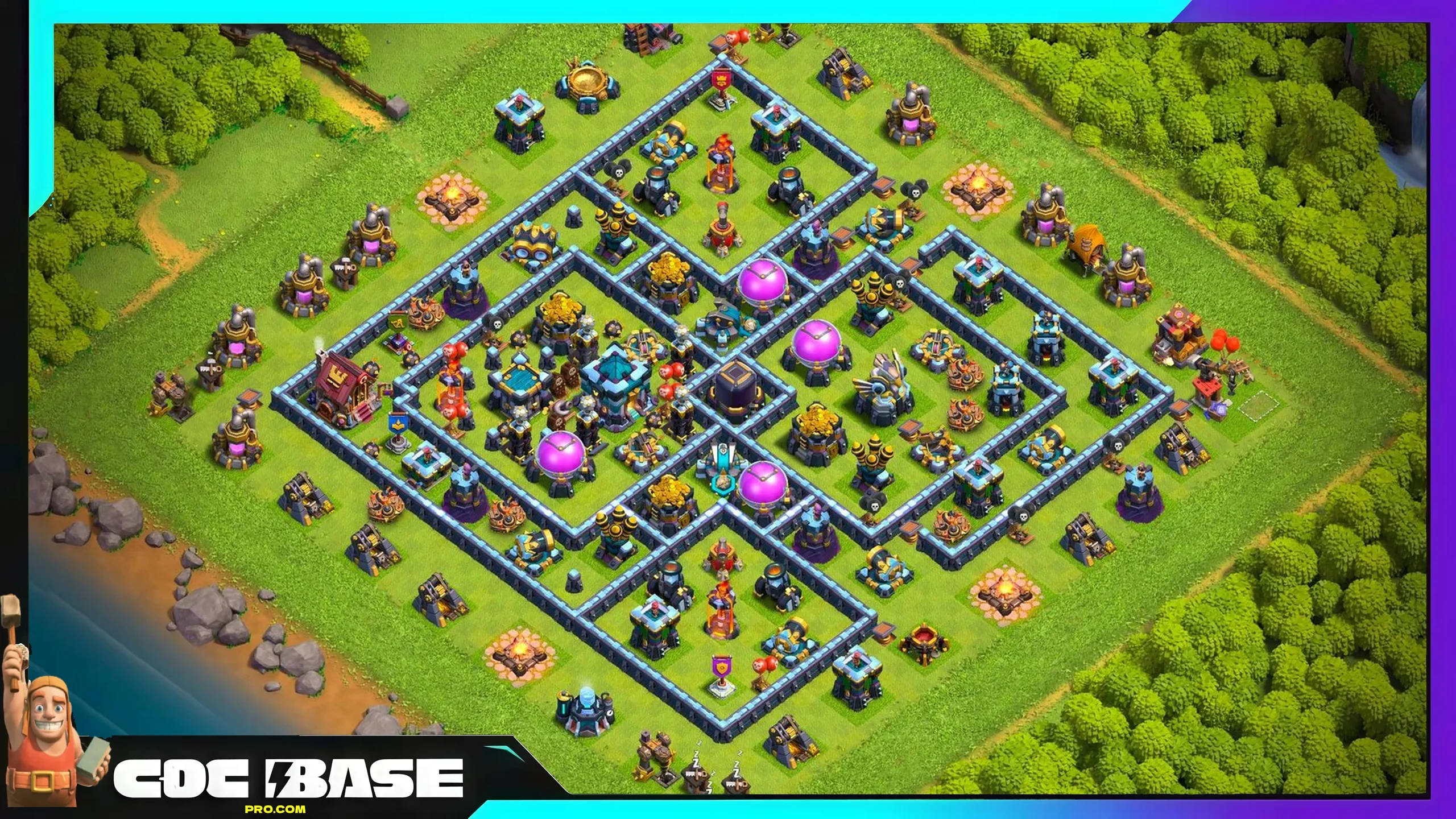 TH13 Farming Layout 2026 Anti 3 Star Defense #34