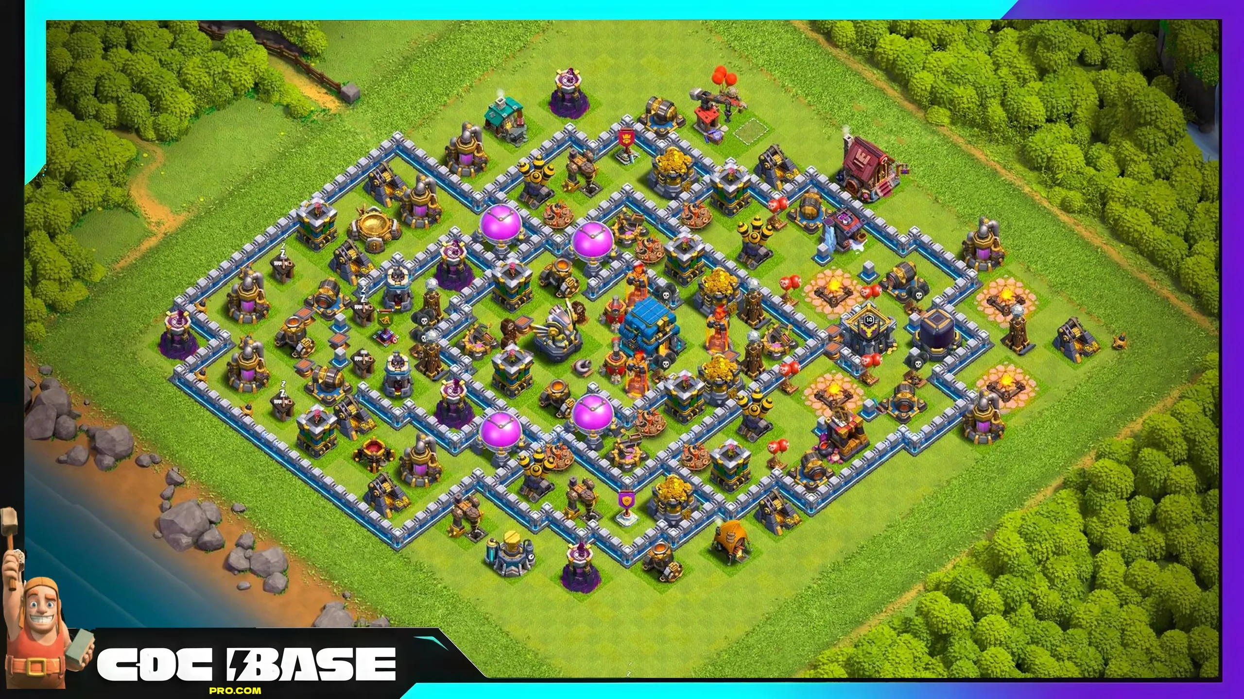 TH12 Farming Layout 2026 Anti 3 Star Defense #07