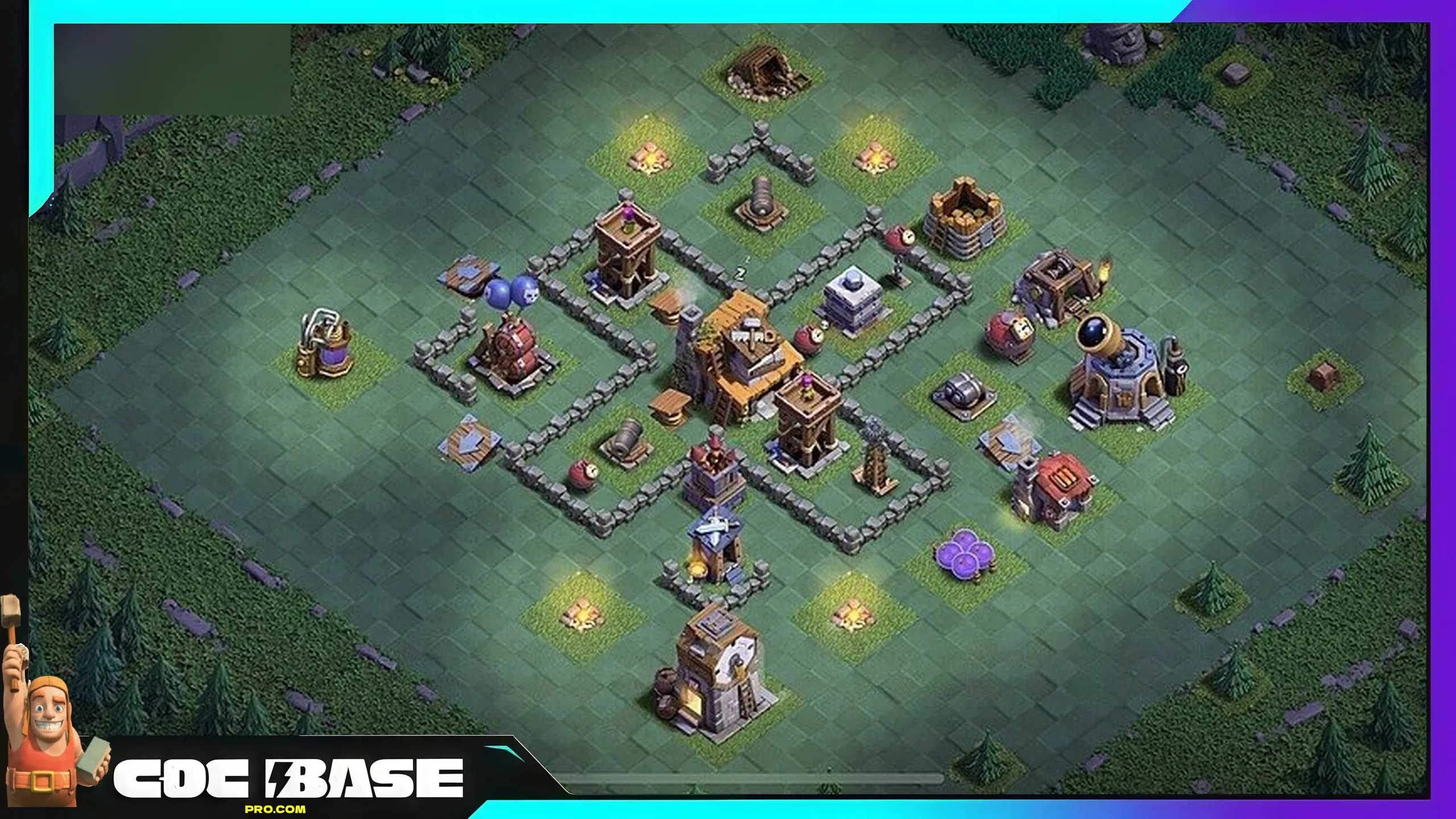 BH4 Builder Hall Base 2026 Compact Defense #02