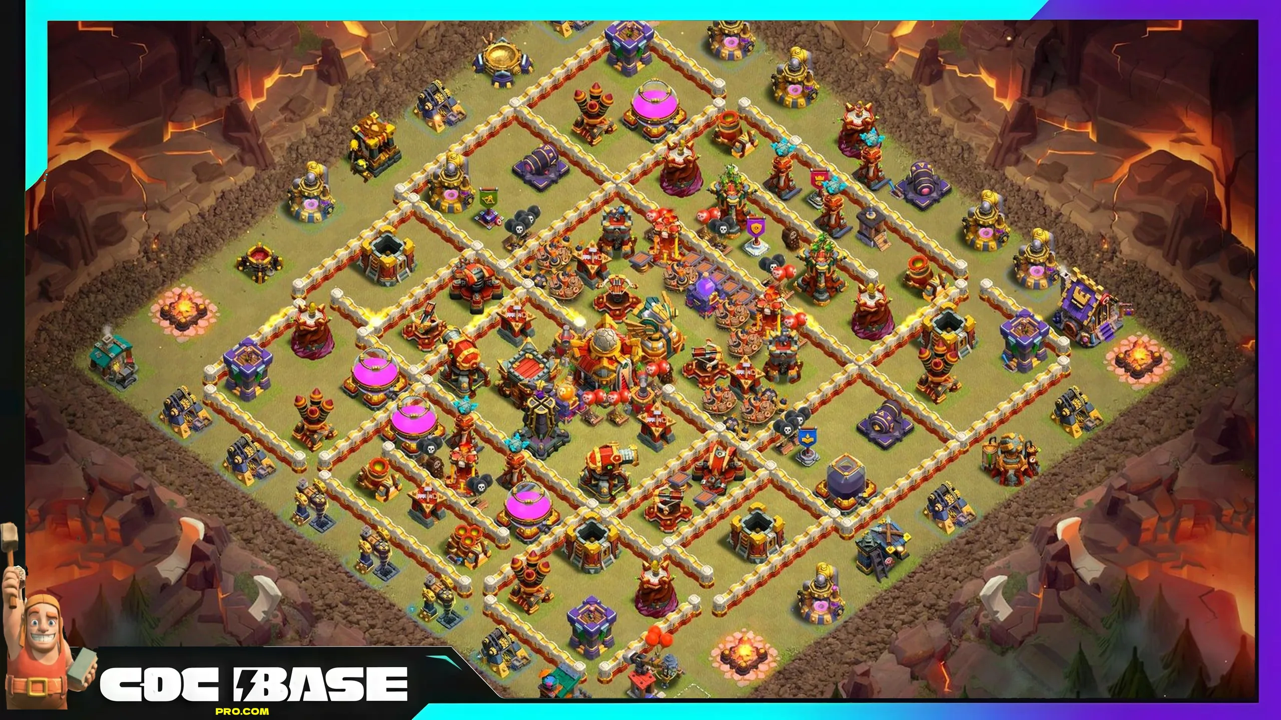 TH16 Clan War League Base Link 2026 Anti 3 Star Setup #02