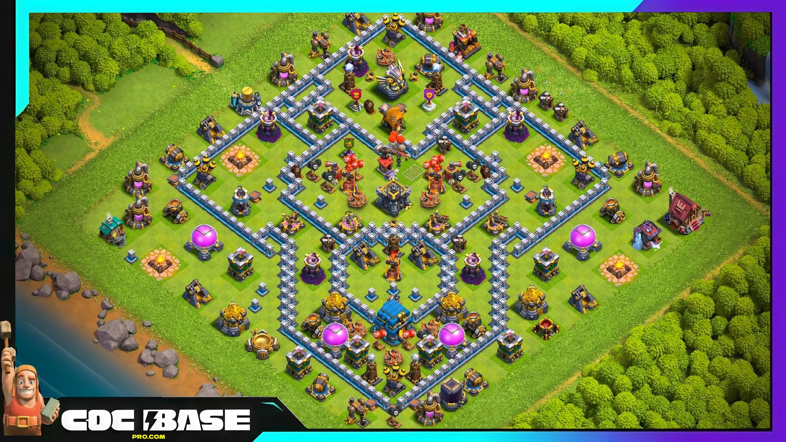 TH12 Legend League Layout 2026 Defensive Base Link #03