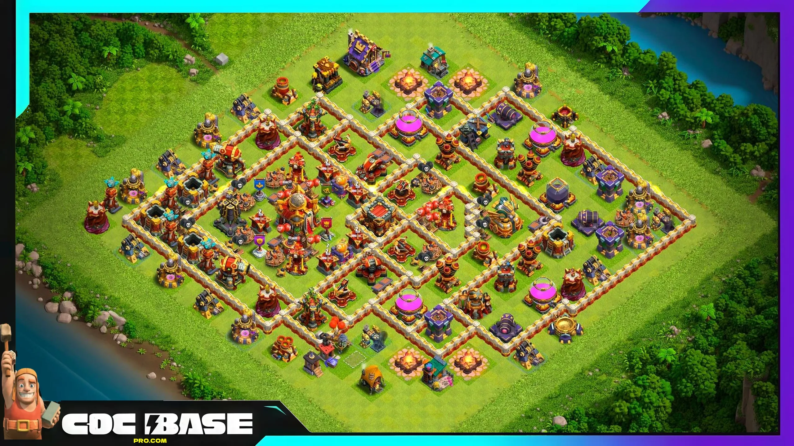 New TH16 Hybrid Layout 2026 Strong Defense #12