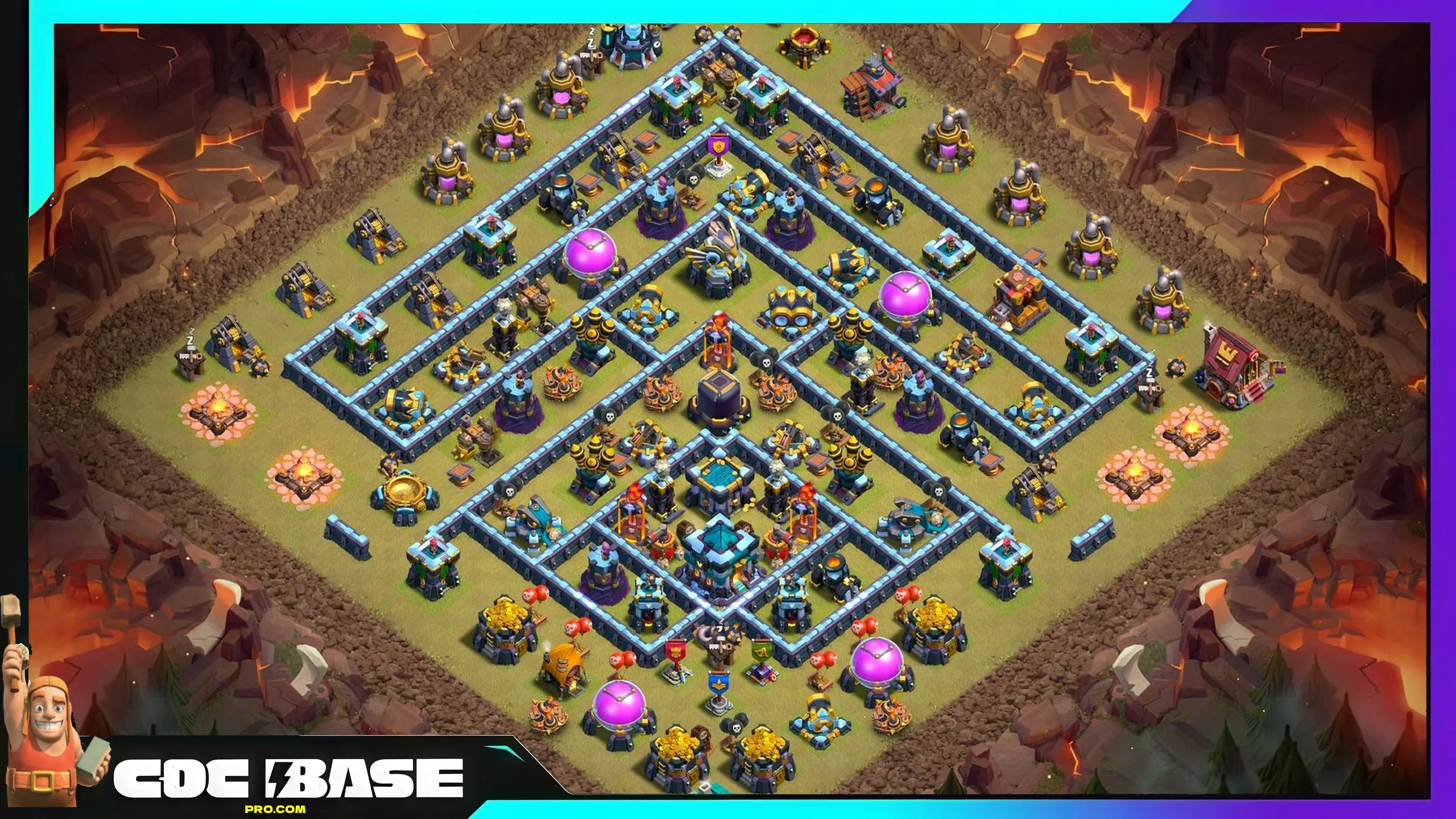 TH13 War League Defense Base Link 2026 Hard to Funnel #08