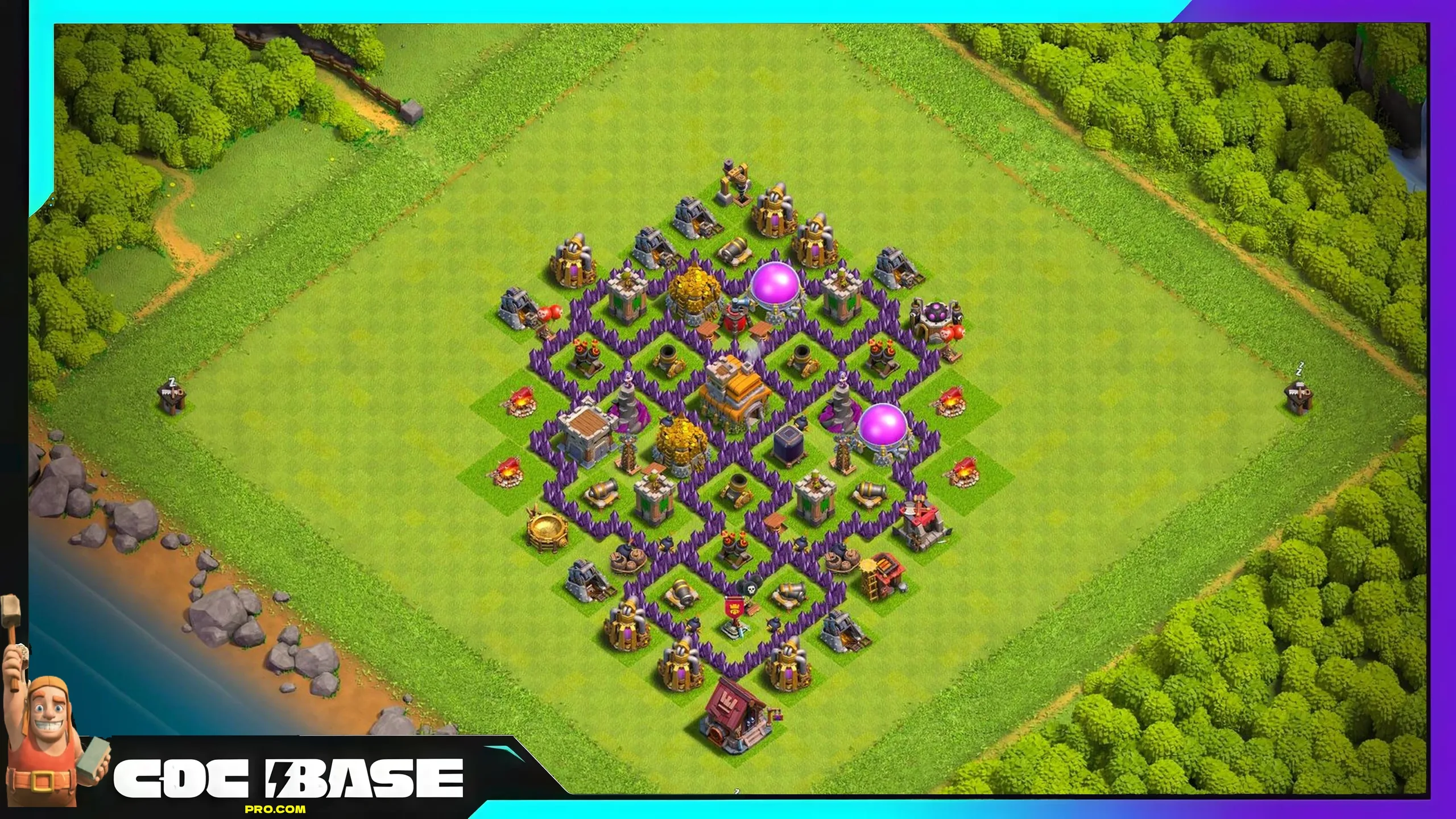 TH7 Hybrid Base Copy Link 2026 Loot and Trophy Setup #07