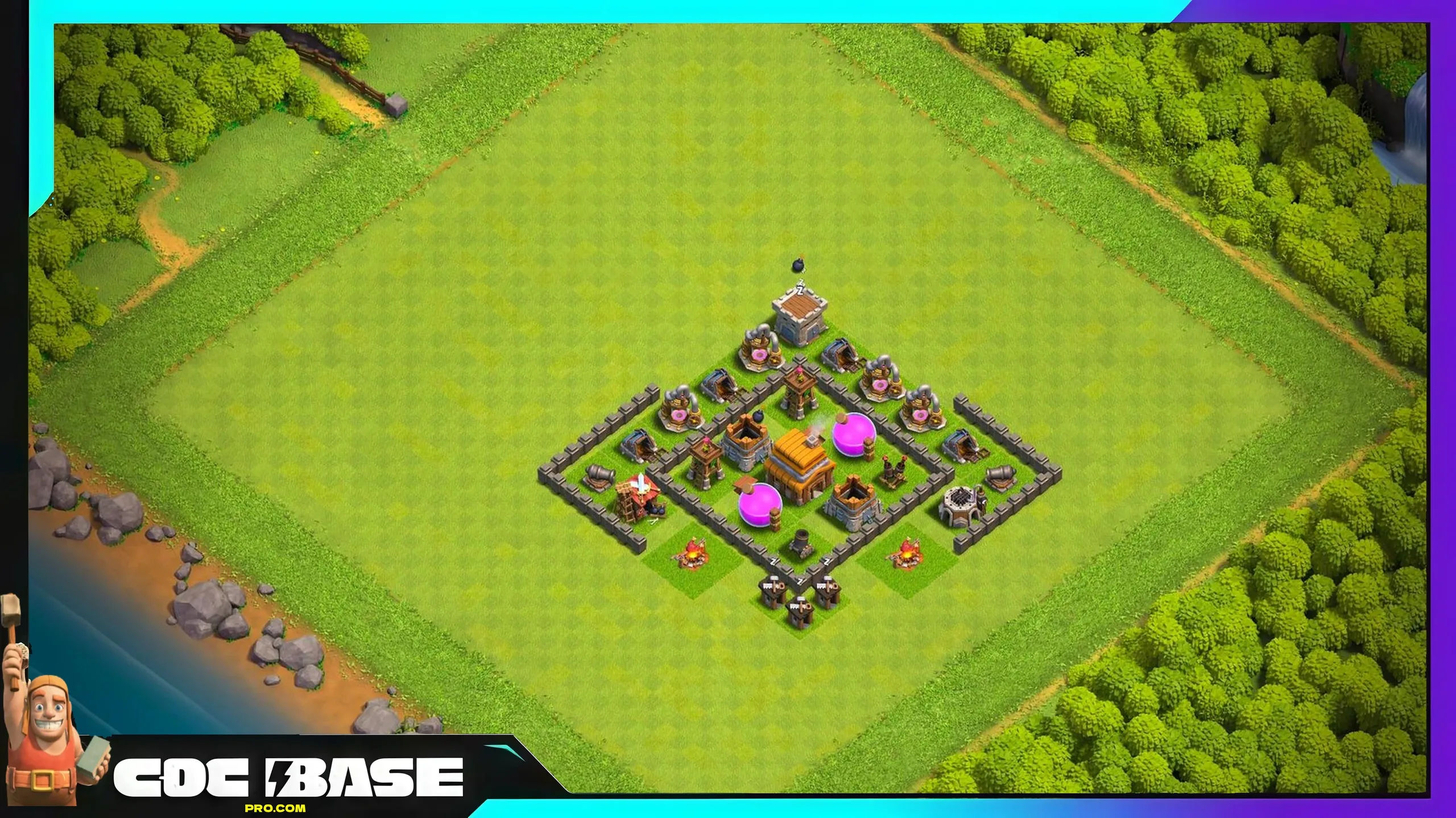 TH4 Free Farming Base Link 2026 Resource Protection Layout #09