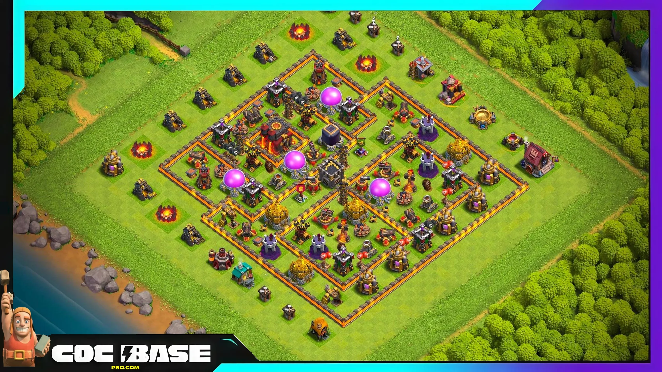 TH10 Hybrid Layout 2026 Defense and Resource Protection #04