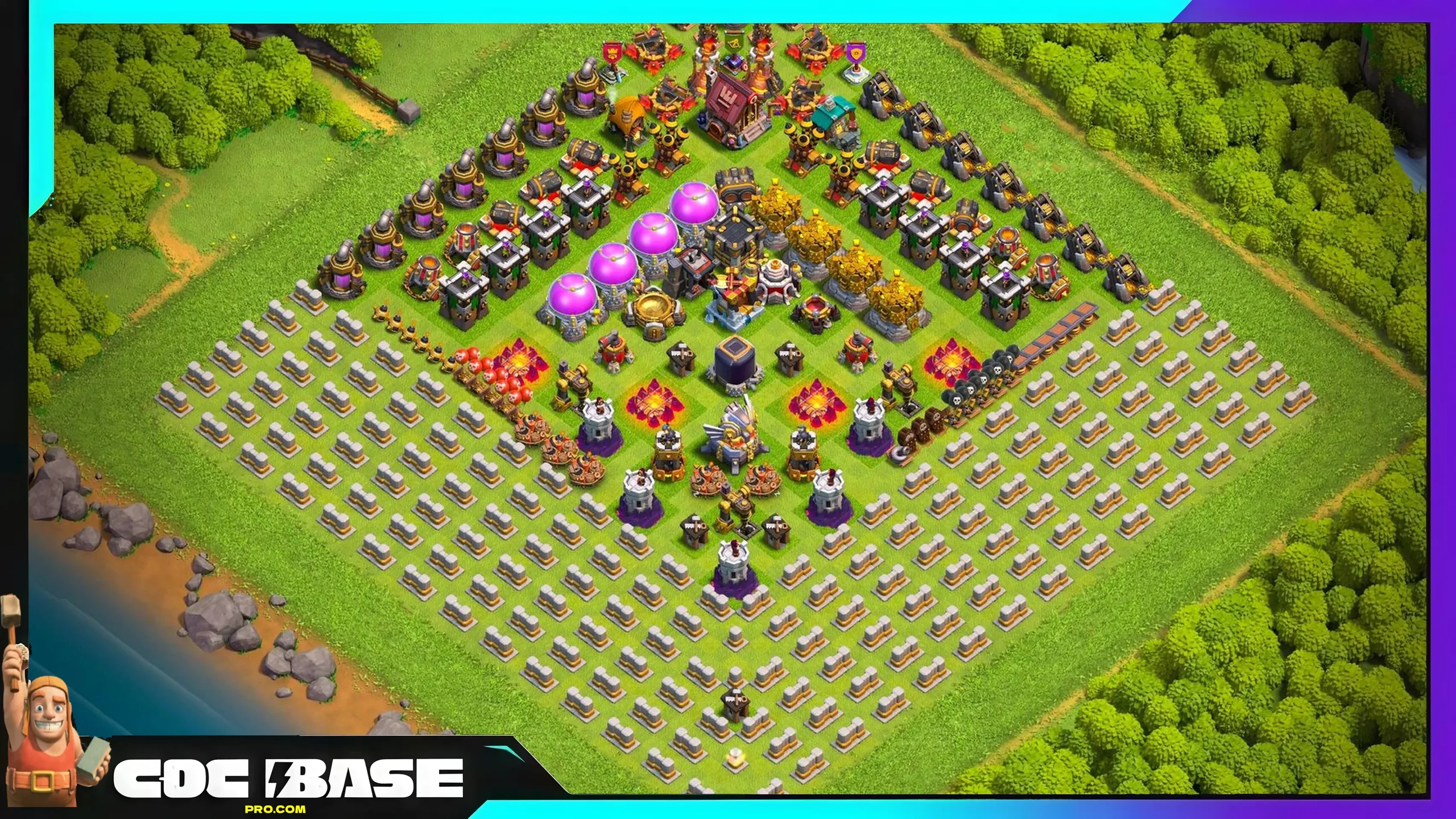New TH11 Troll Defense Base 2026 Easy Copy #04