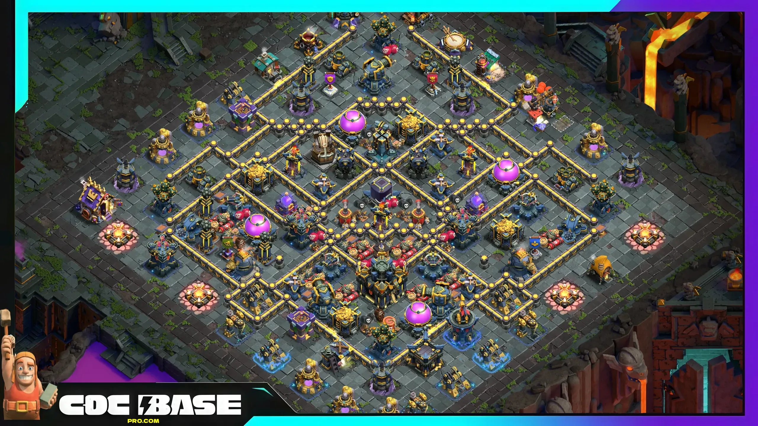 Updated TH17 Loot Defense Base Link 2026 Optimized Trap Placement #03