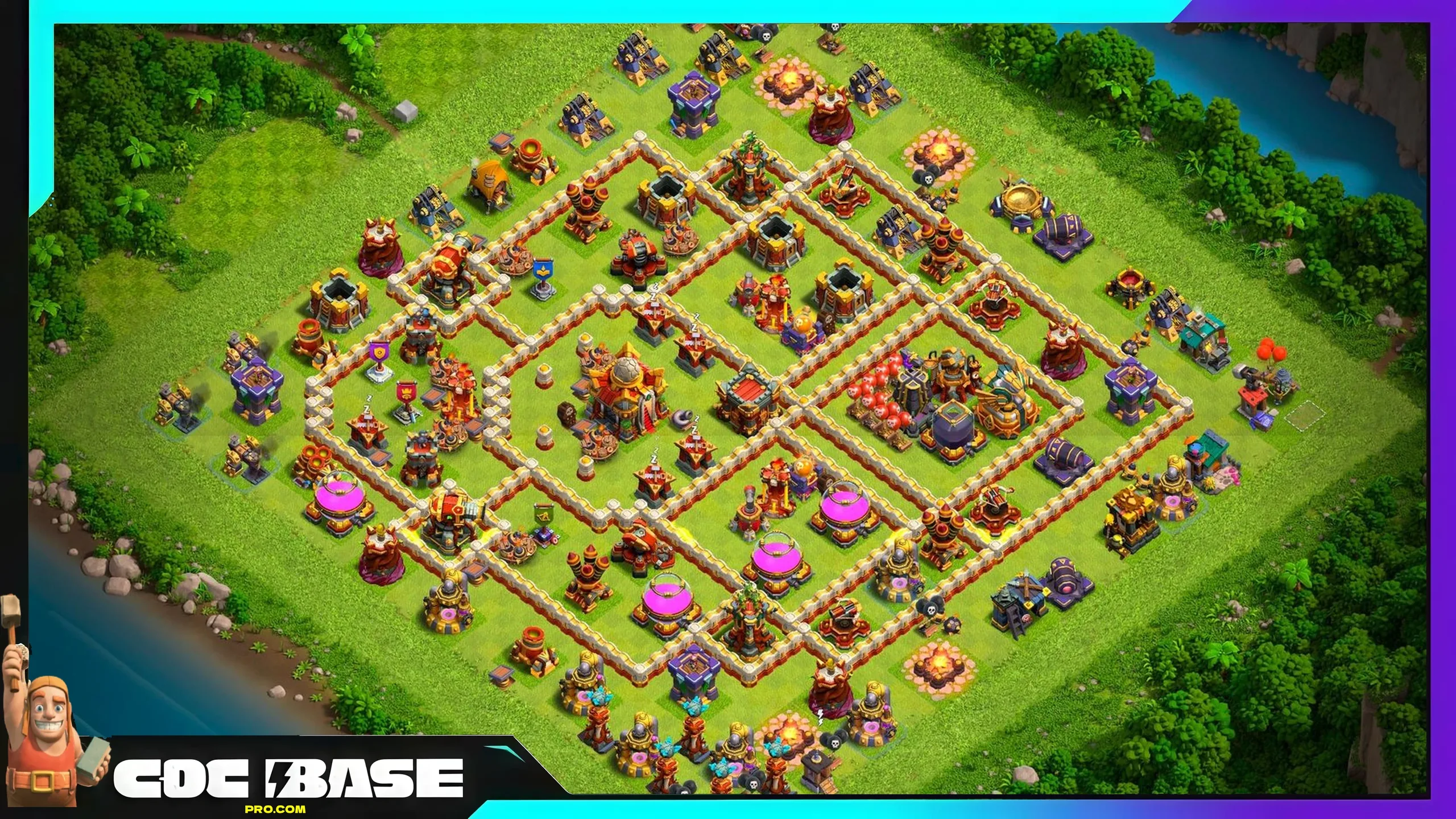 TH16 Hybrid Layout 2026 Defense and Resource Protection #21