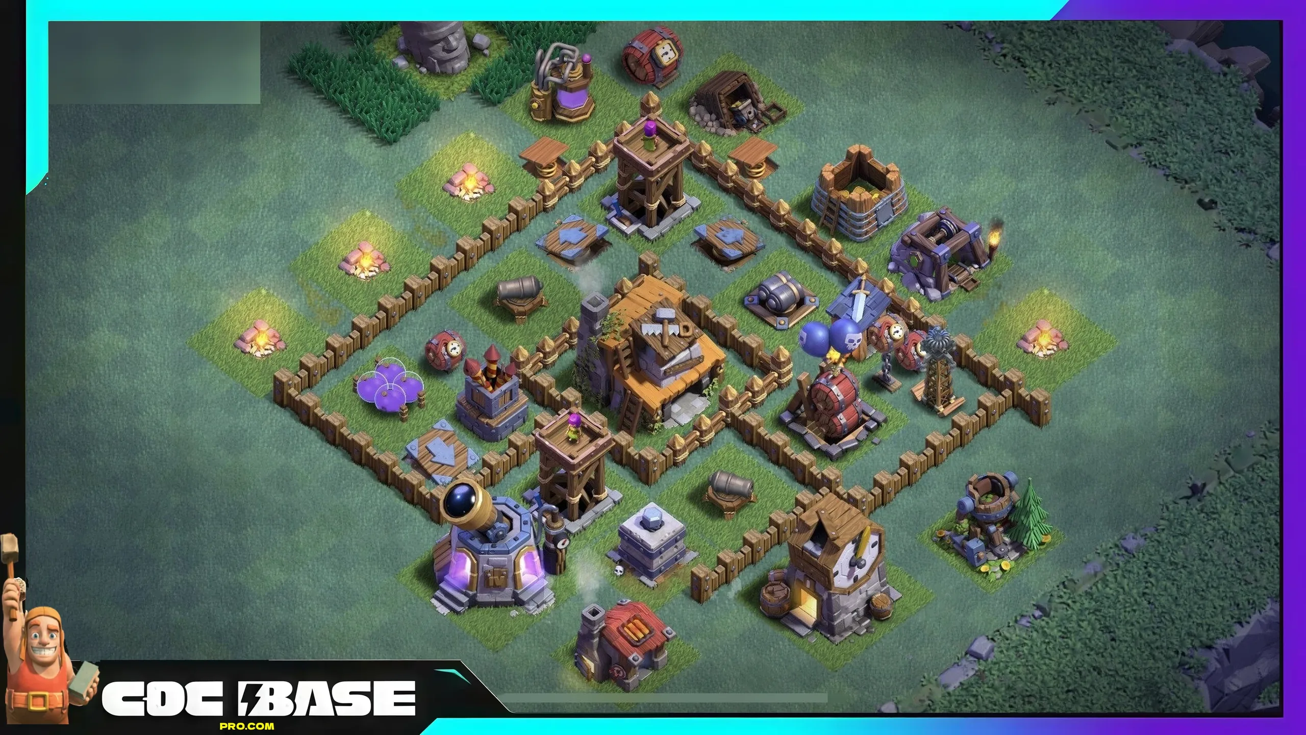 BH4 Builder Hall Base 2026 Anti Funnel Defense #399
