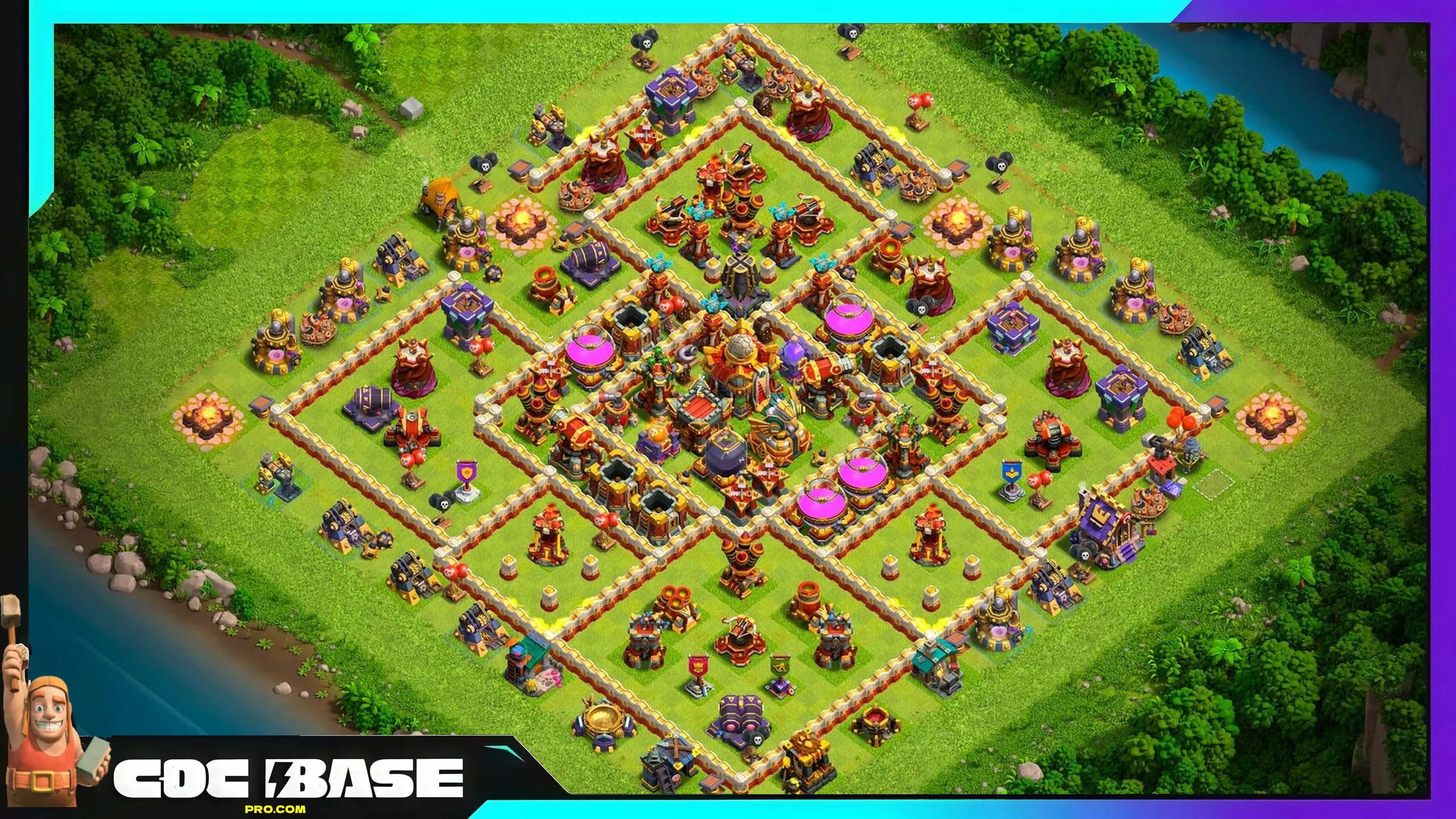 TH16 Farming Layout 2026 Anti 3 Star Defense #17