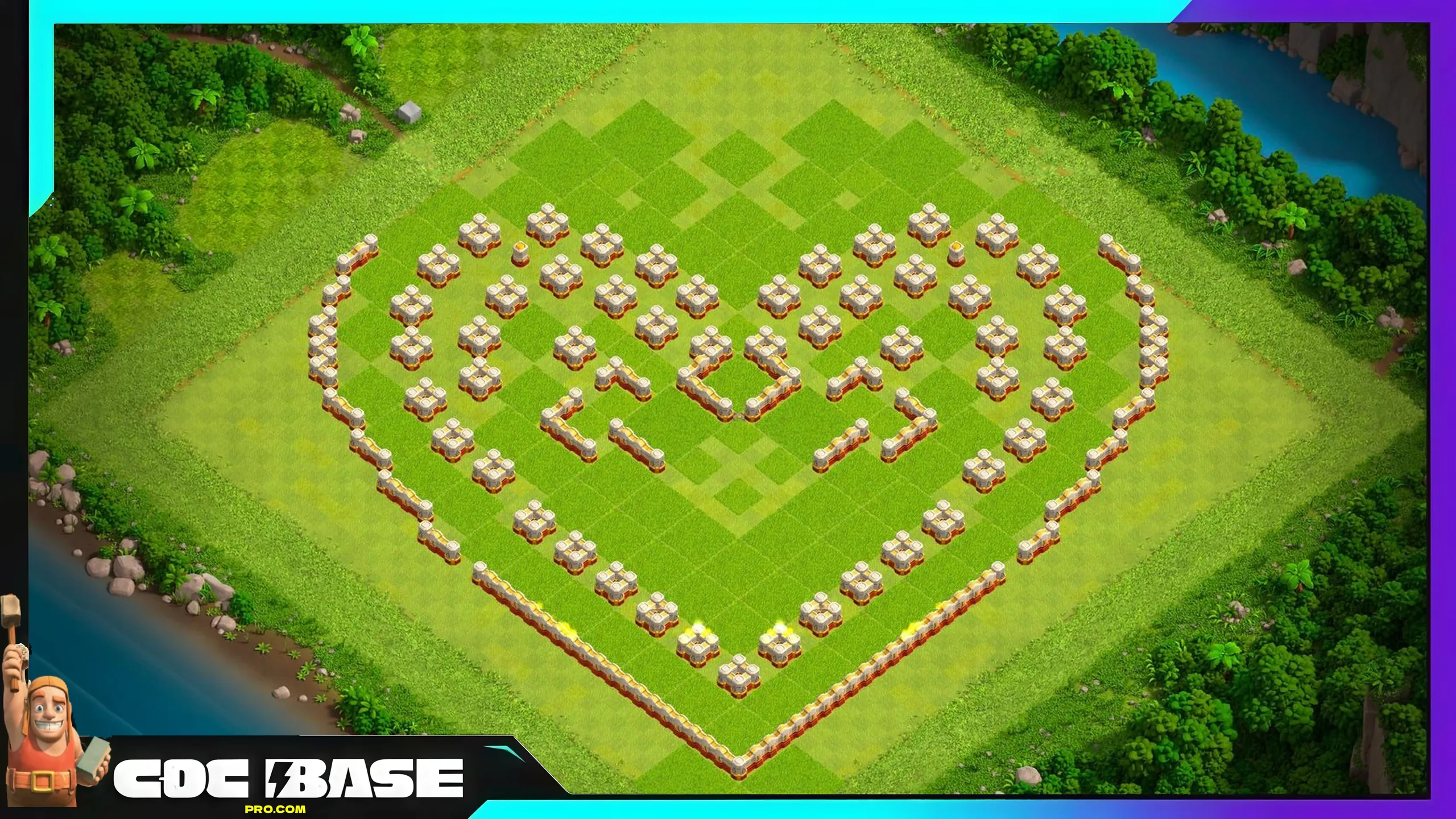 New TH16 Troll Defense Base 2026 Easy Copy #02