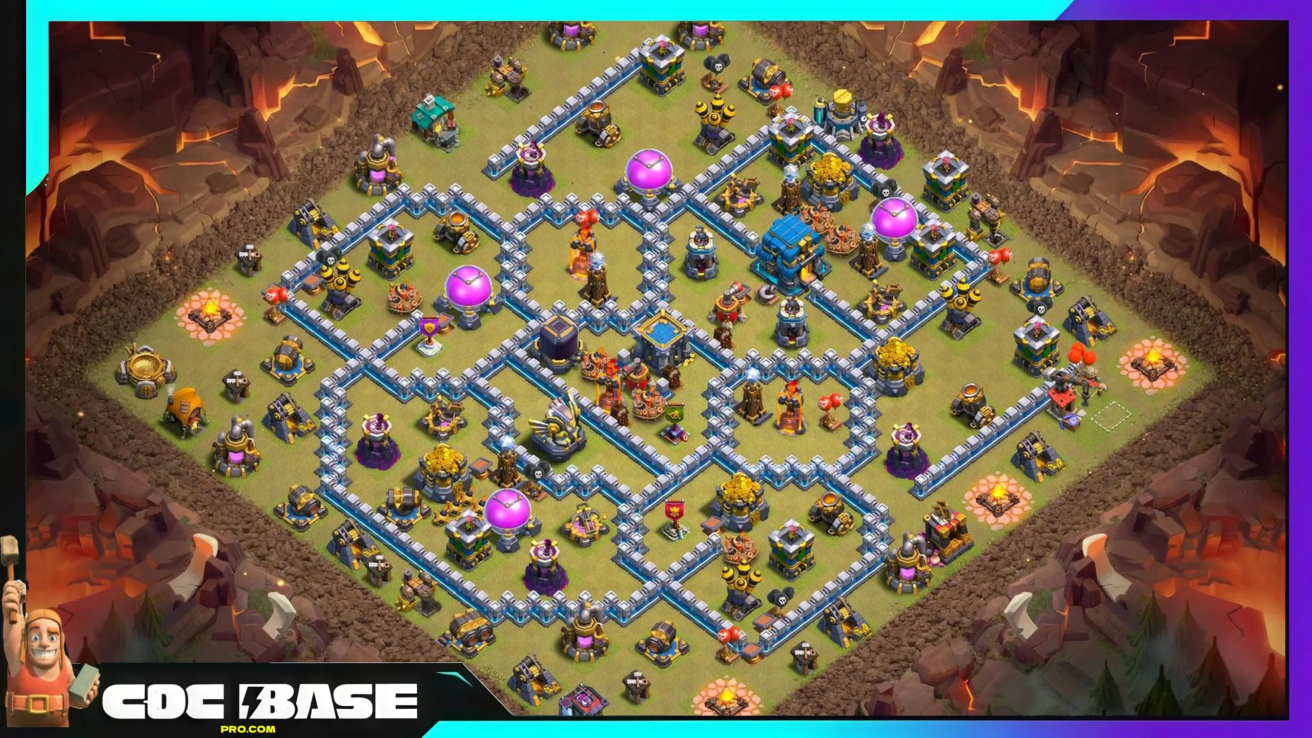TH12 CWL War Layout 2026 Strong Defensive Design #02