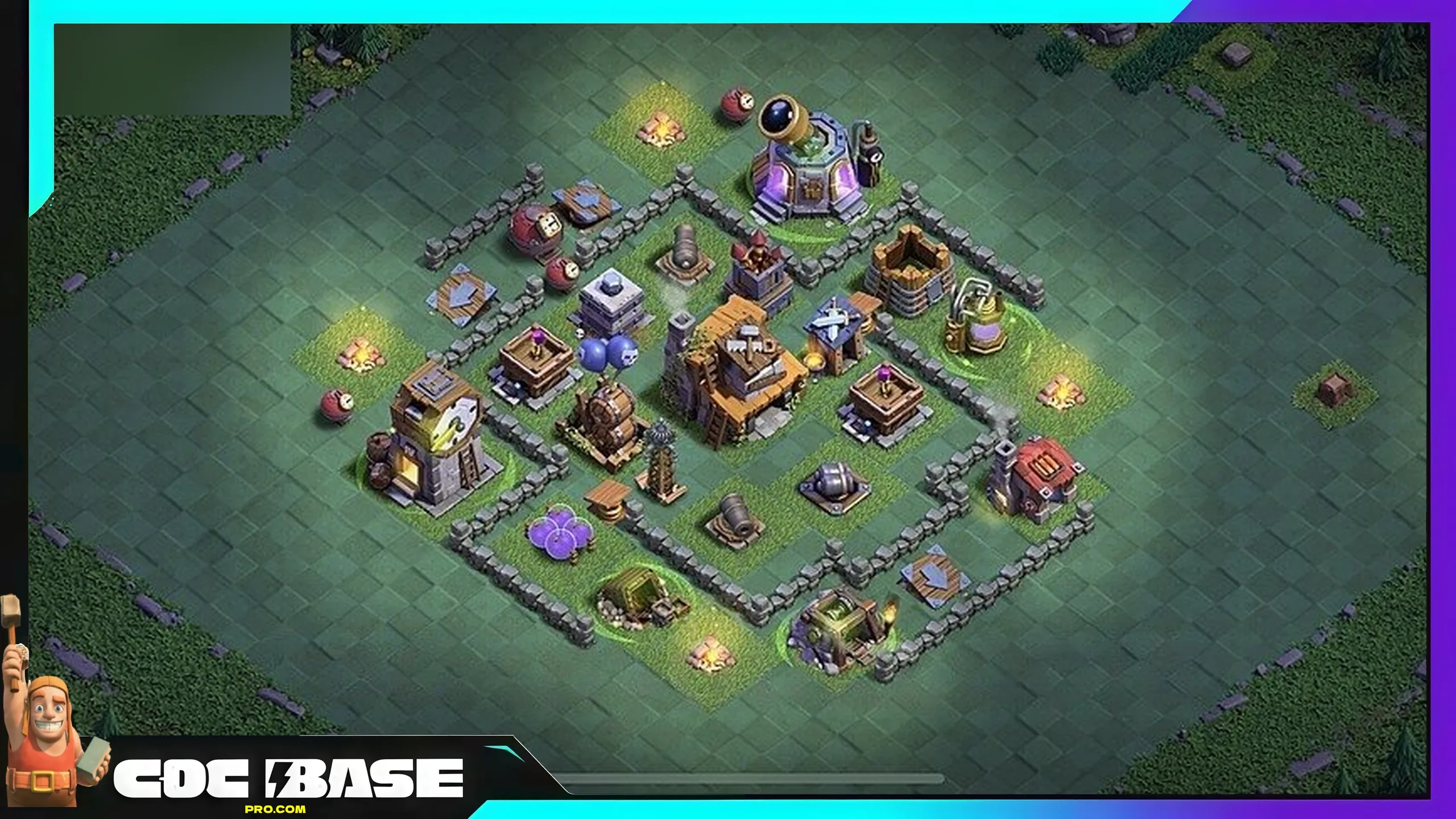 BH4 Builder Hall Base 2026 Compact Defense #06