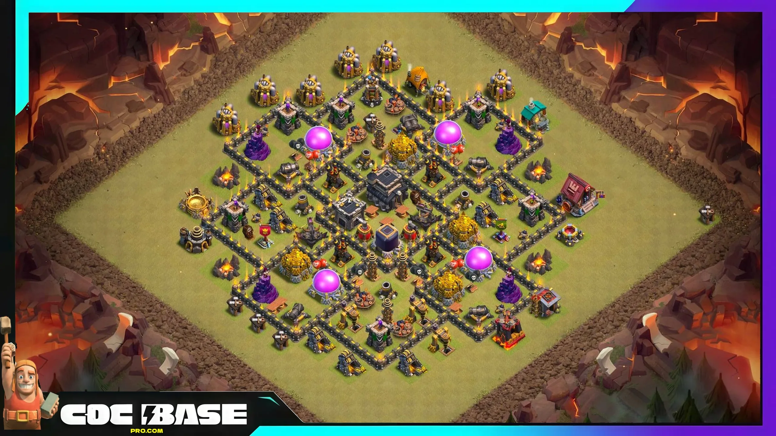 TH9 War League Defense Base Link 2026 Stable Defense Results #06