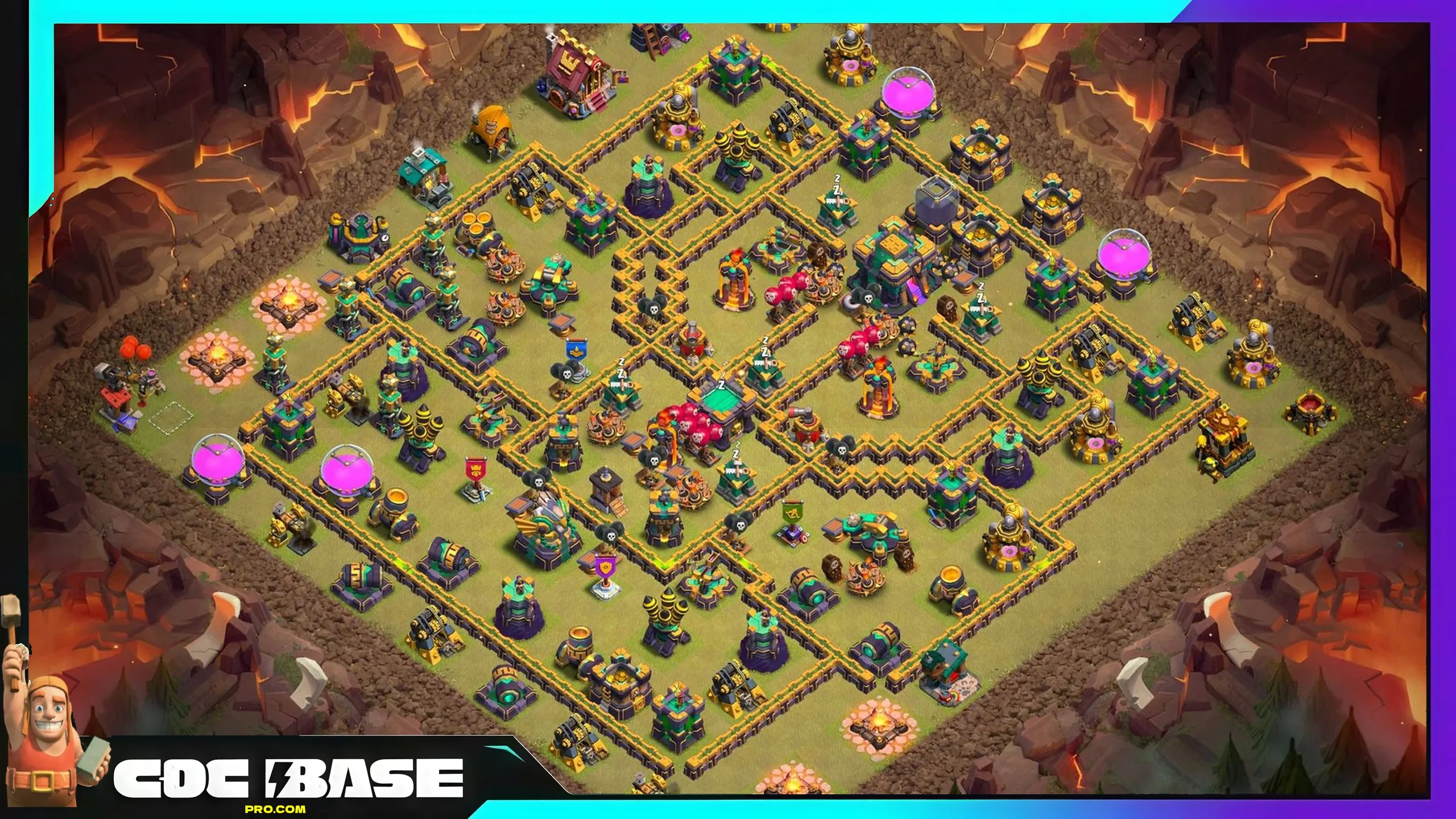 TH14 CWL War Layout 2026 Strong Defensive Design #19
