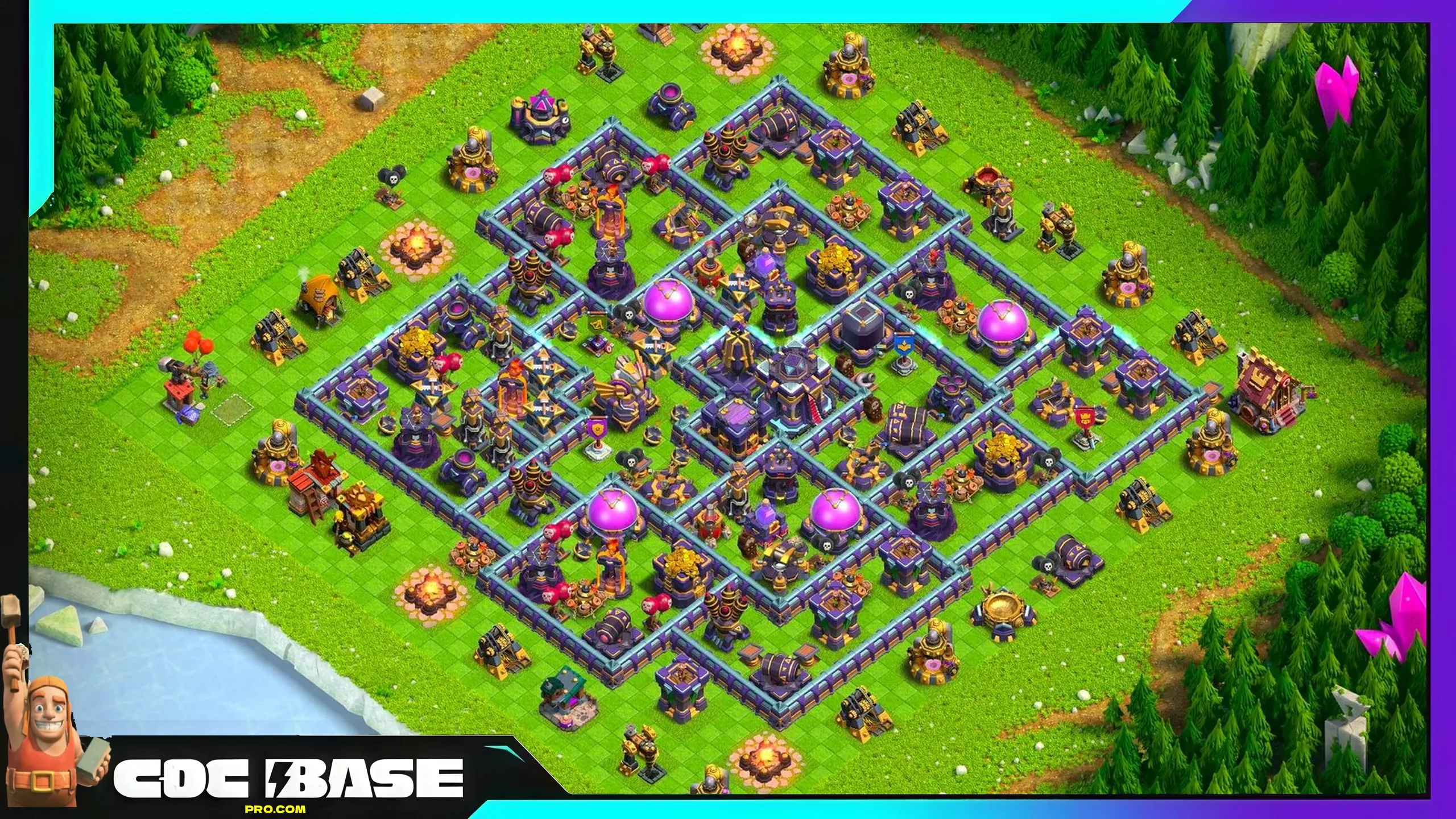 TH15 Hybrid Base Copy Link 2026 Loot and Trophy Setup #07