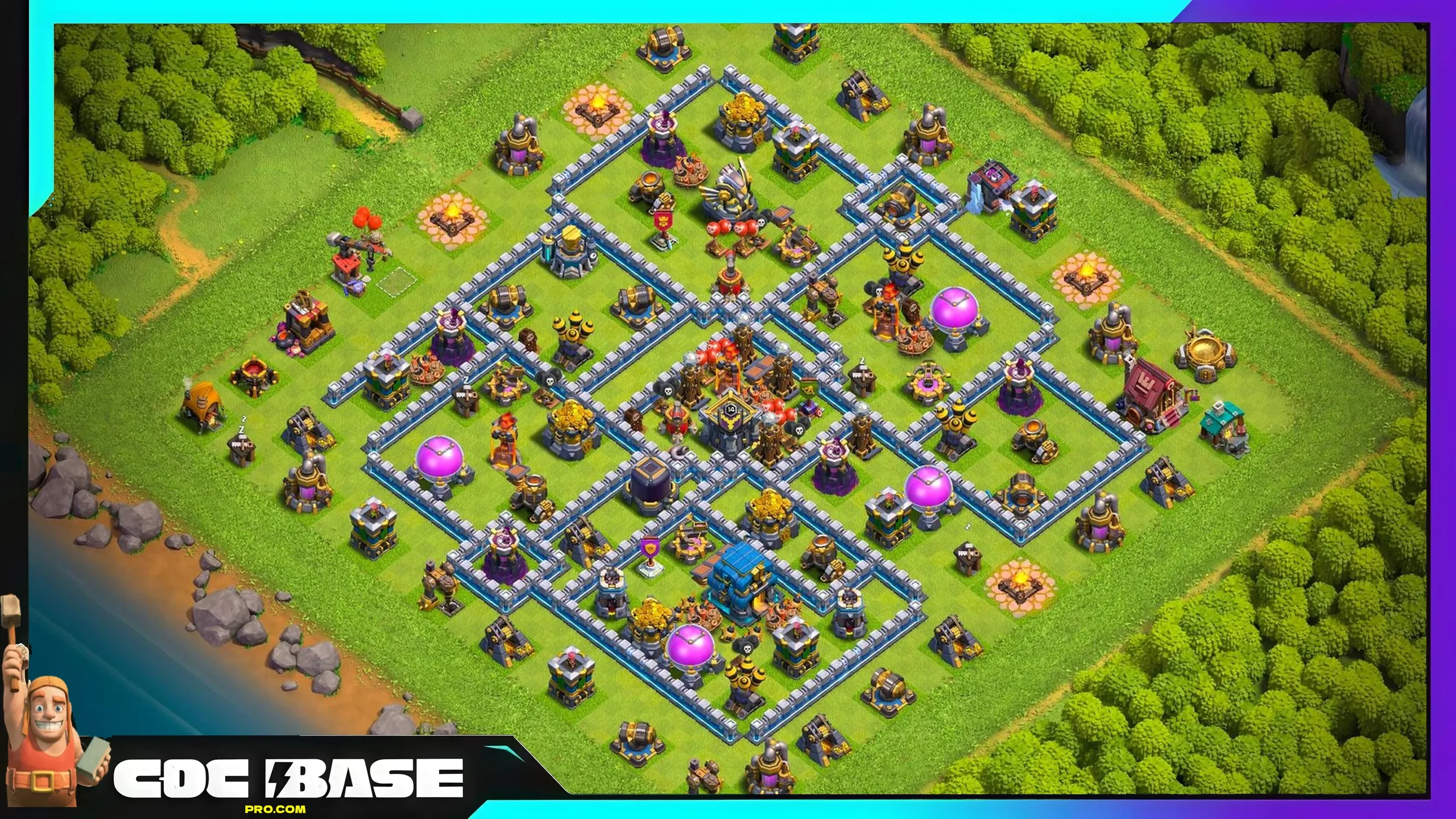TH12 Farm Layout Copy Link 2026 Anti Loot Setup #03