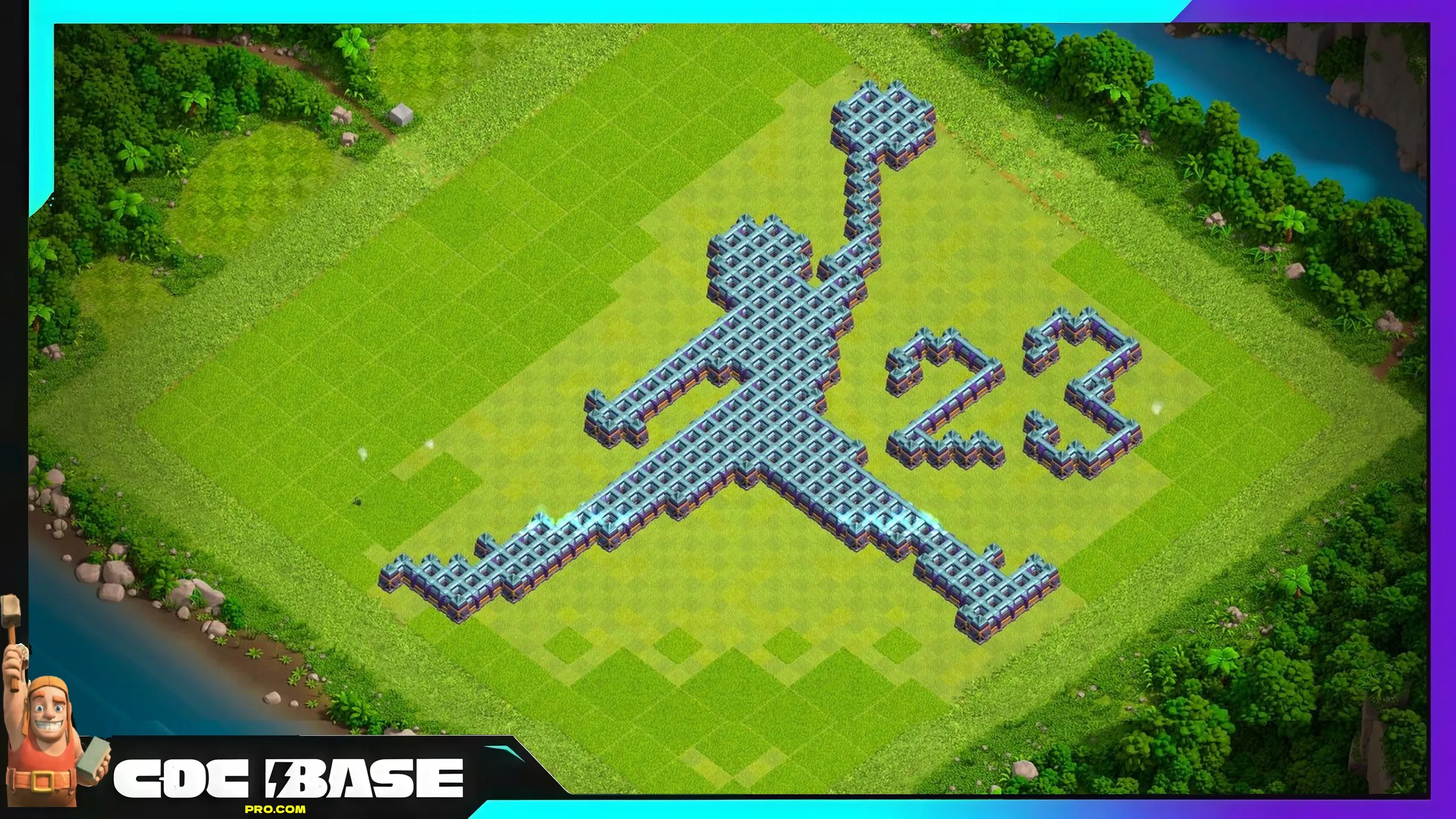 New TH15 Troll Defense Base 2026 Easy Copy #18