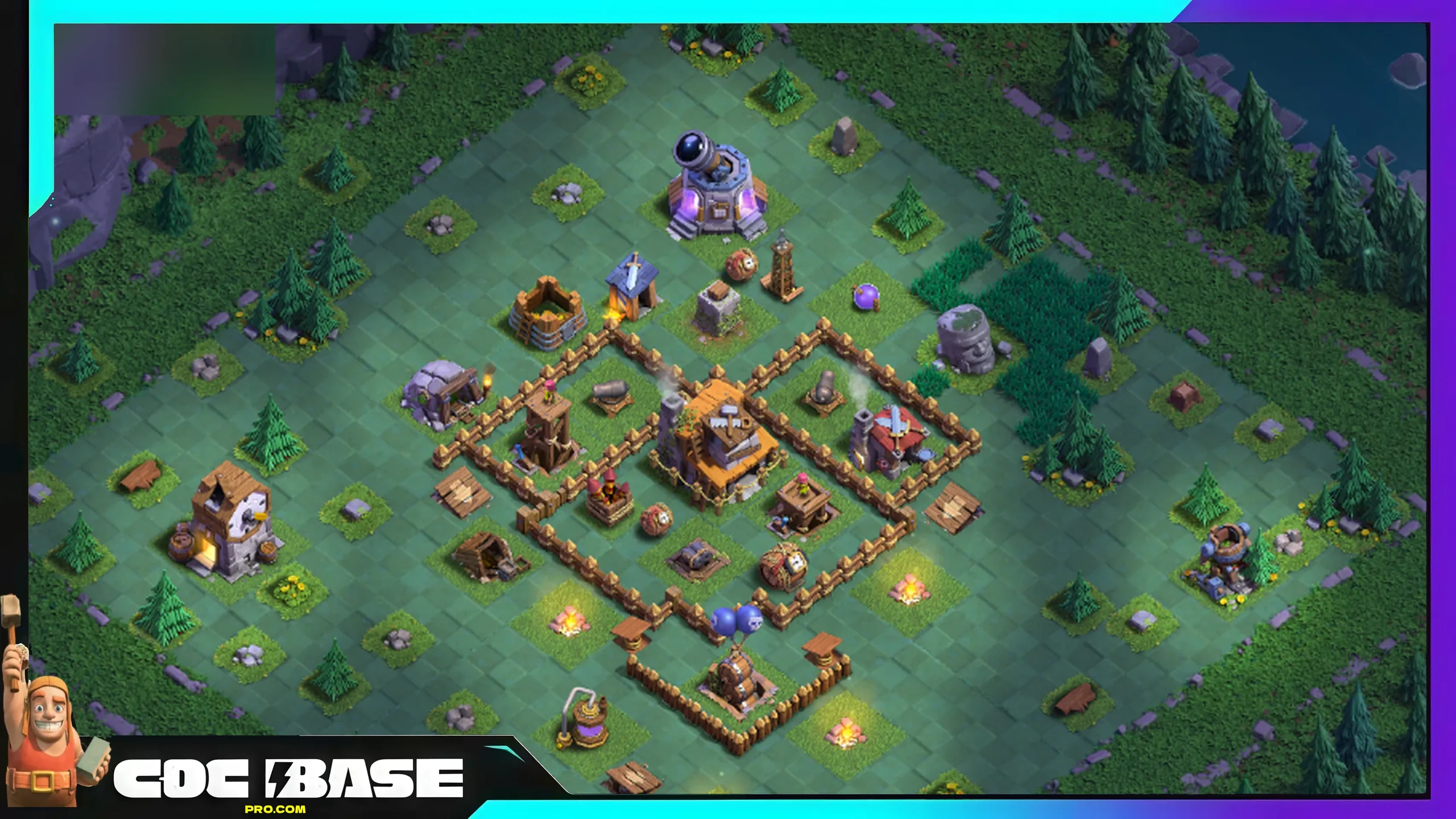 BH4 Builder Hall Base 2026 Anti Funnel Defense #2648