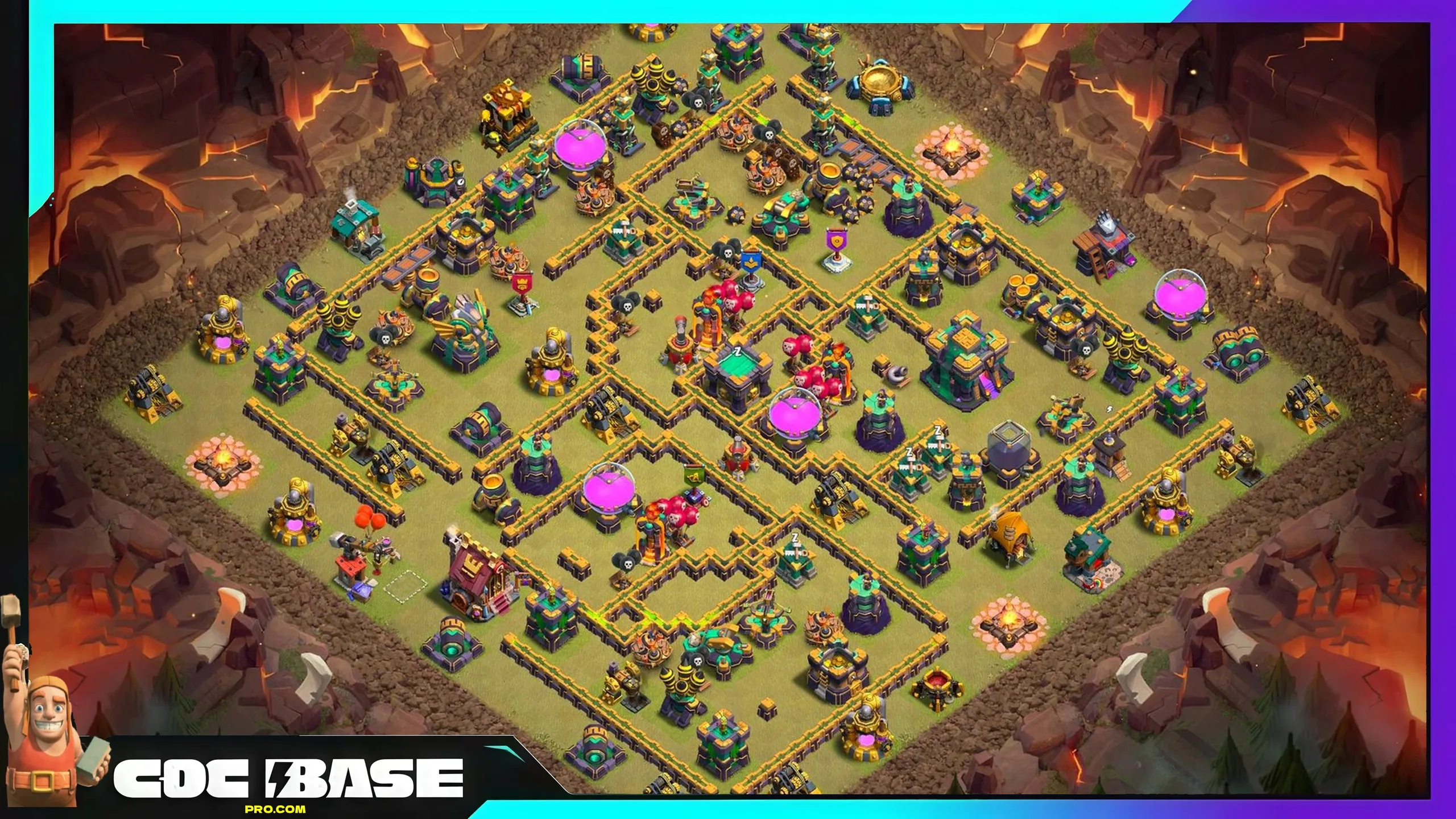 TH14 Clan War Layout 2026 Anti 3 Star Base Link #13
