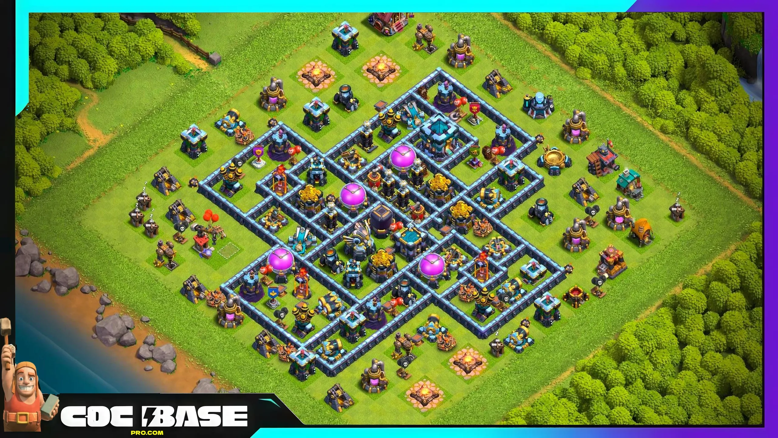 TH13 Farming Layout 2026 Anti 3 Star Defense #35