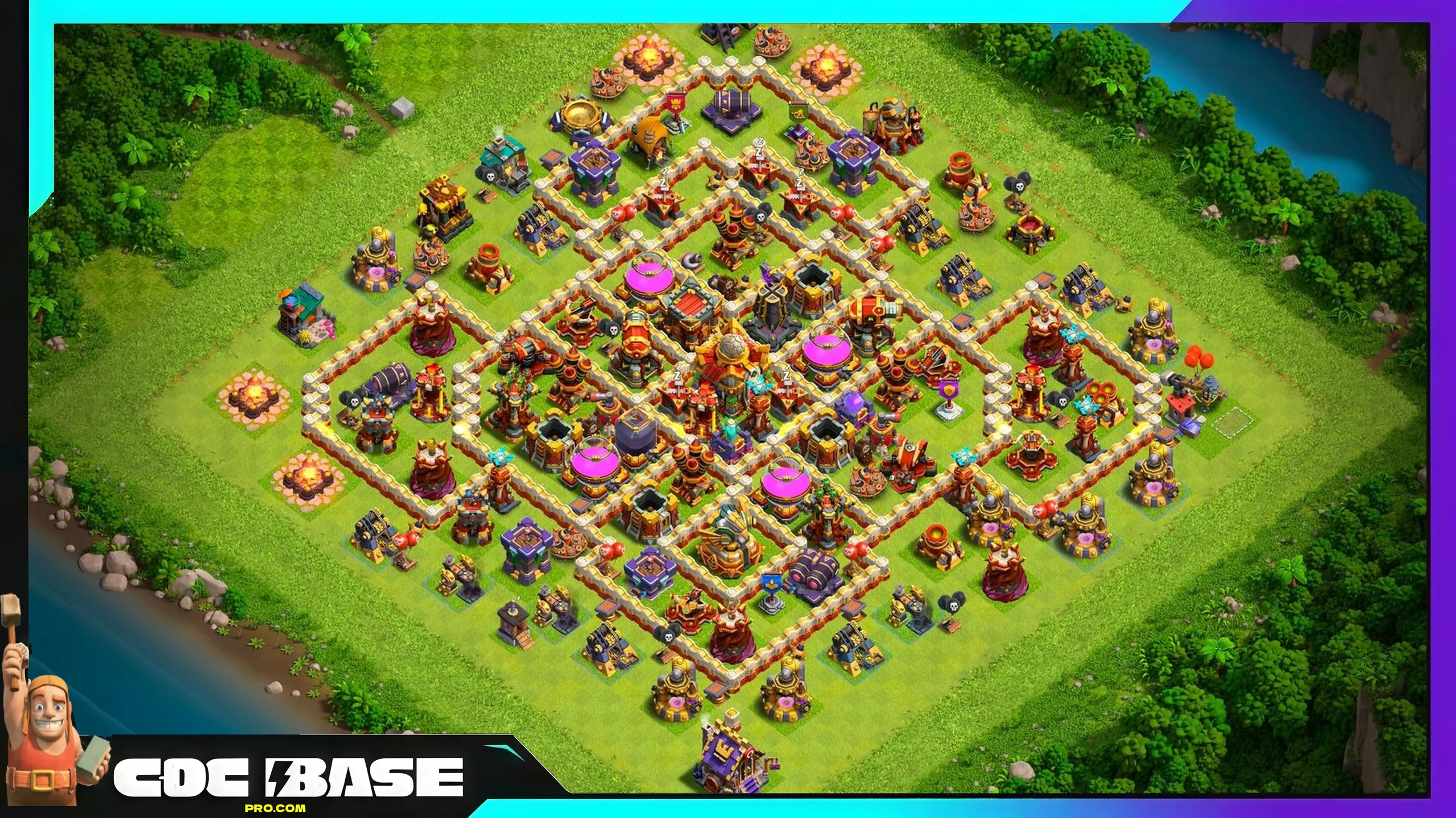 TH16 Farming Layout 2026 Anti 3 Star Defense #01