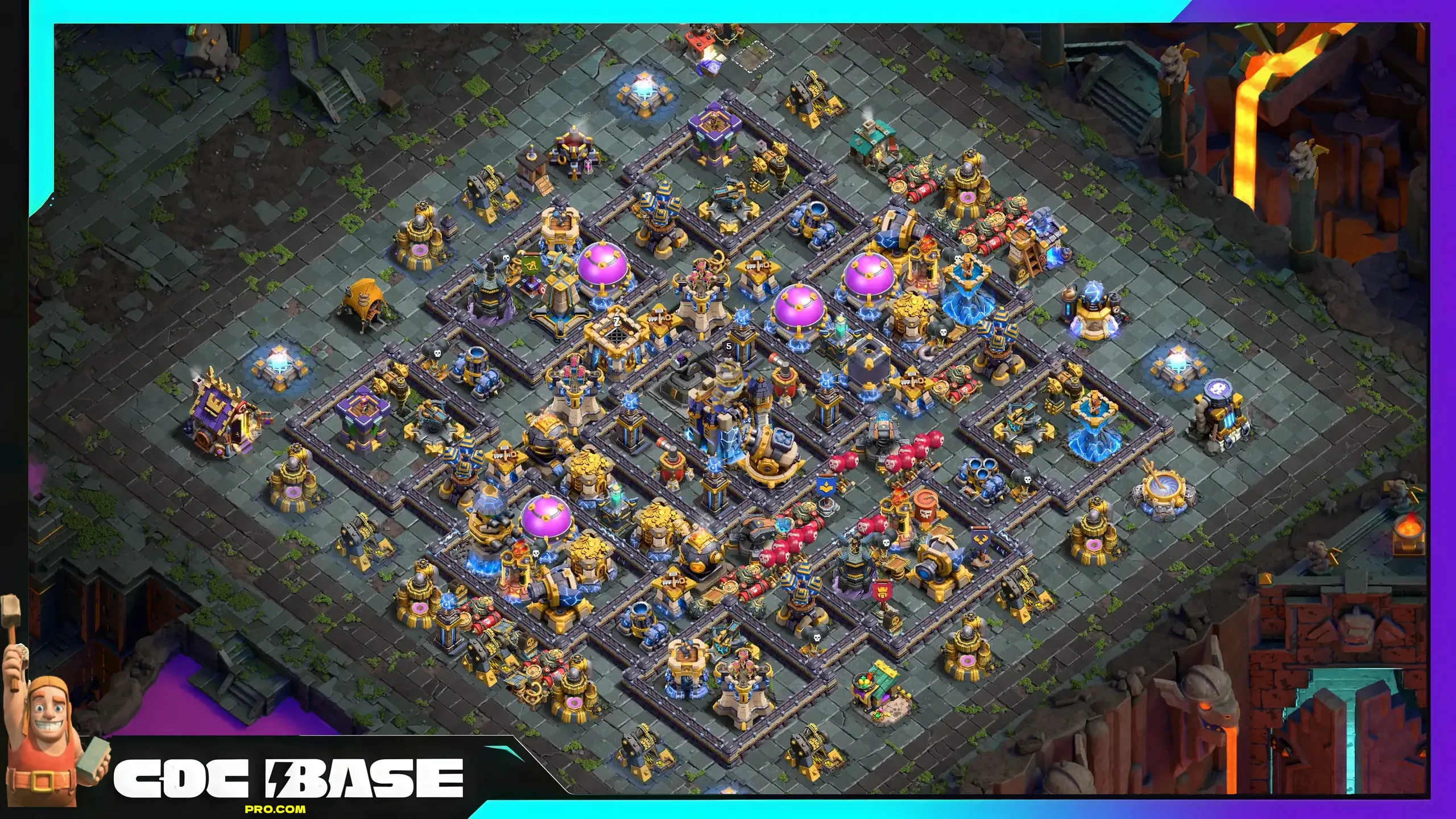 Updated TH18 Loot Defense Base Link 2026 Excellent for Clan Wars #03