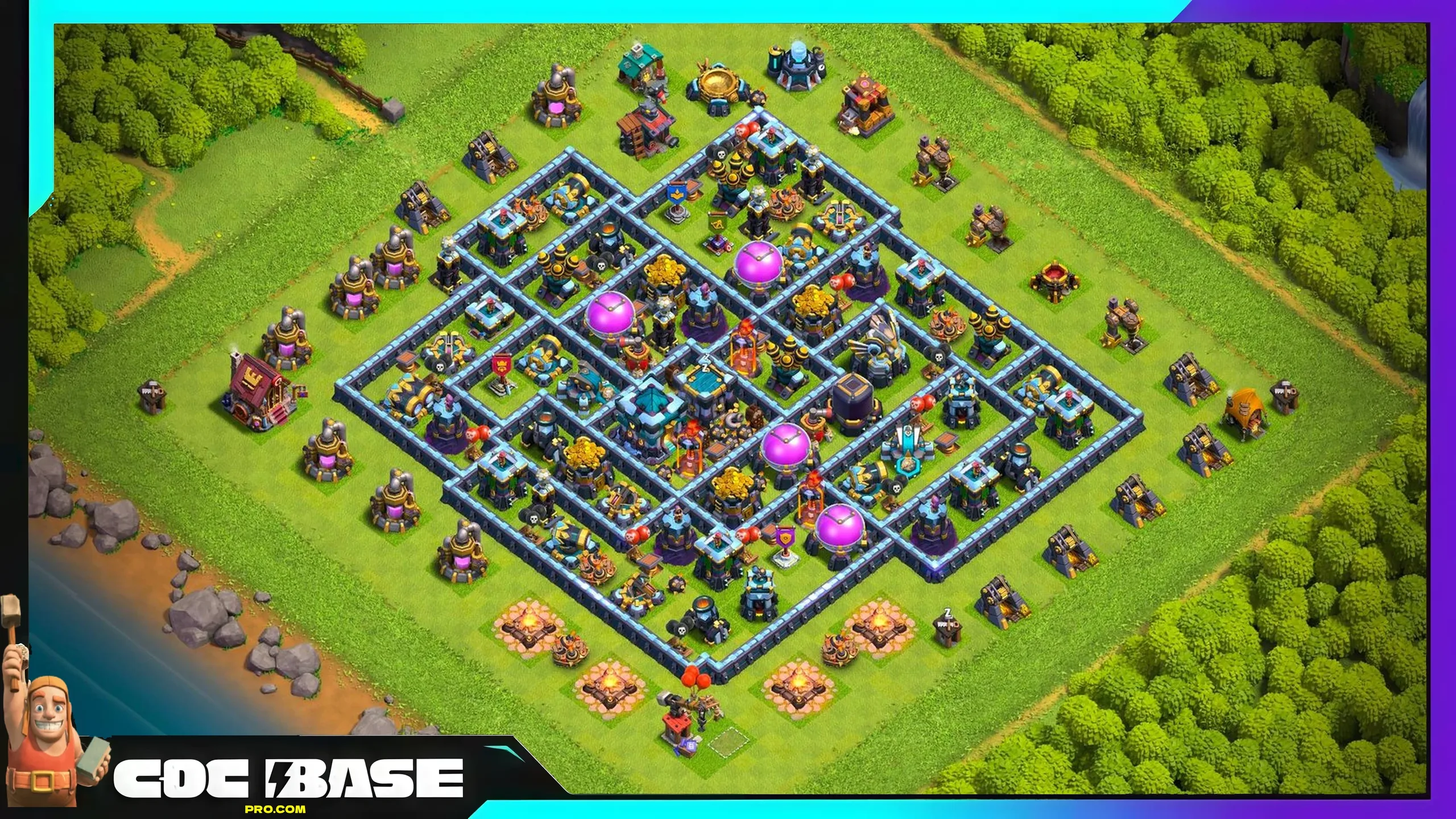 TH13 Farming Layout 2026 Anti 3 Star Defense #19
