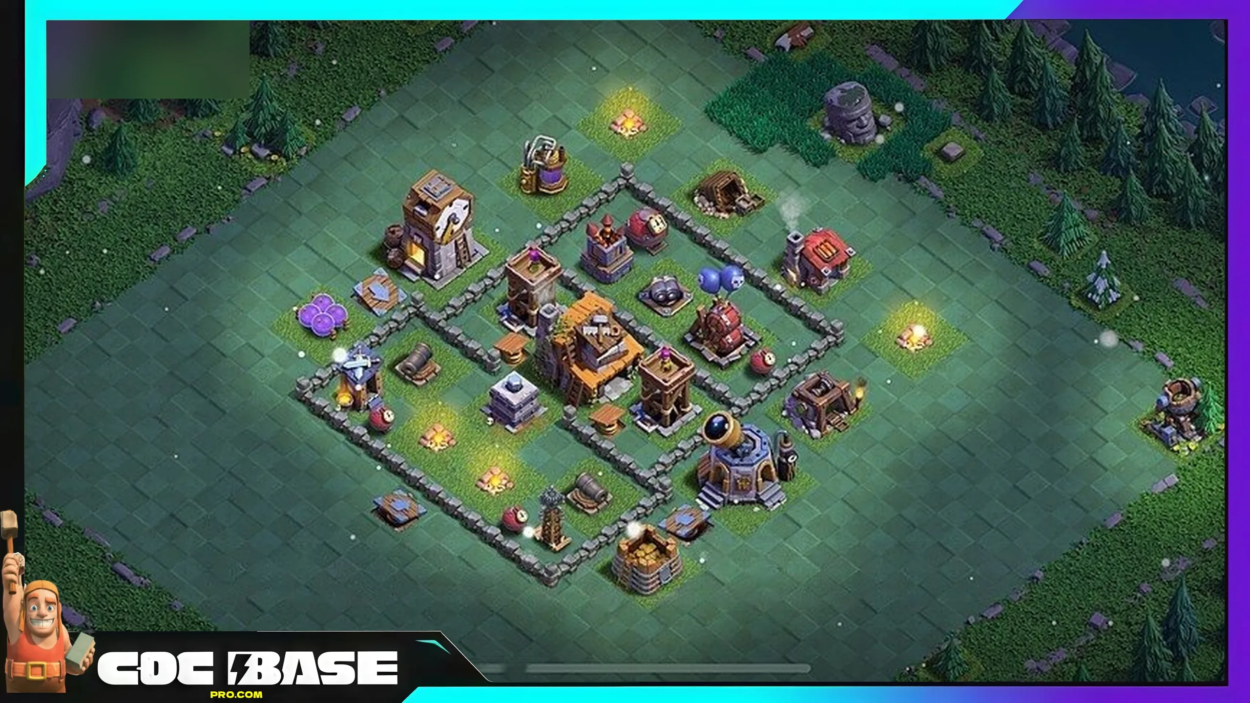 BH4 Builder Hall Base 2026 Compact Defense #04