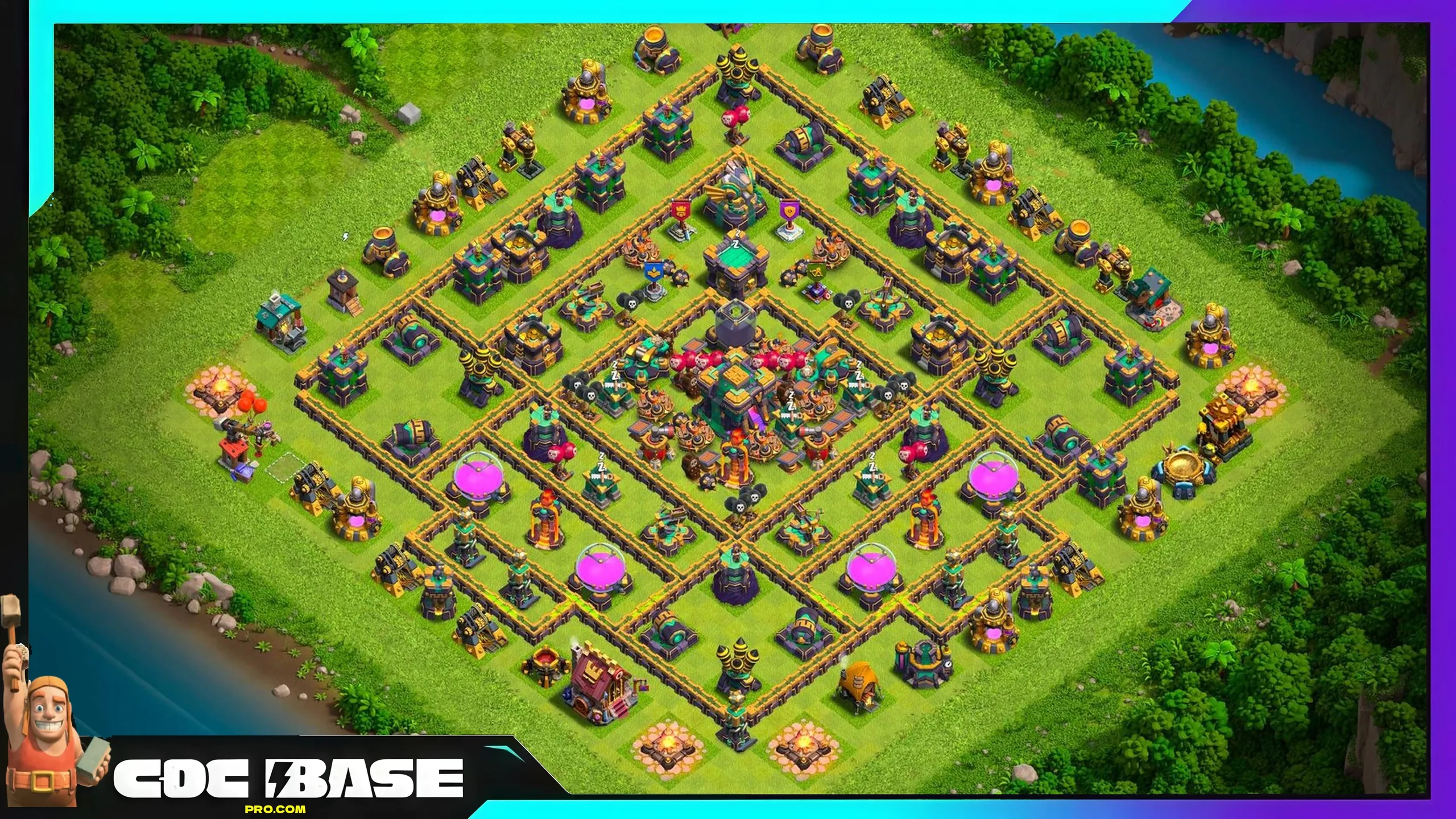 Professional TH14 Legend League Base Link 2026 Anti 3 Star Compact #05