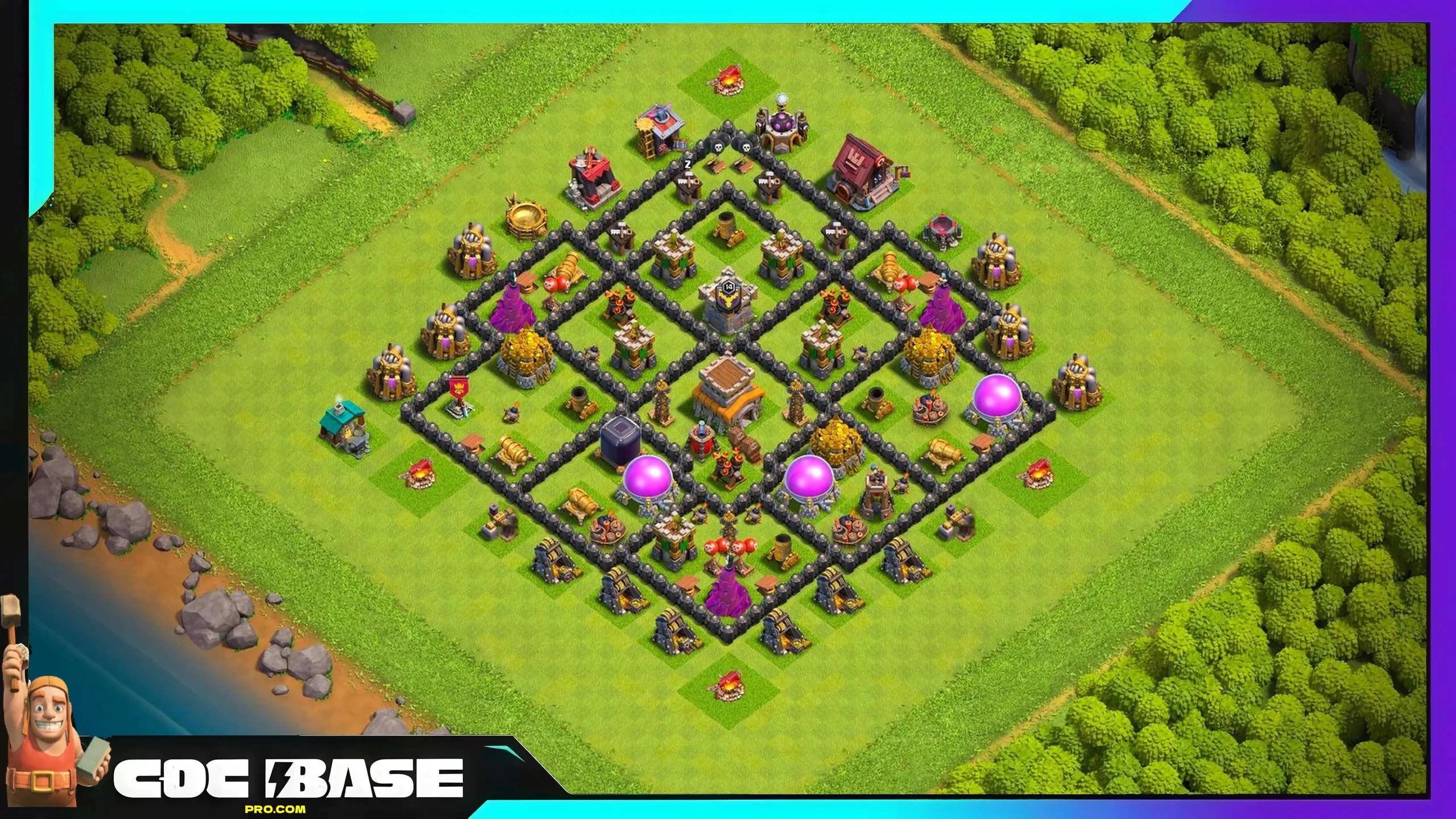 Legendary TH8 Hybrid Base Link 2026 Balanced Defense #02