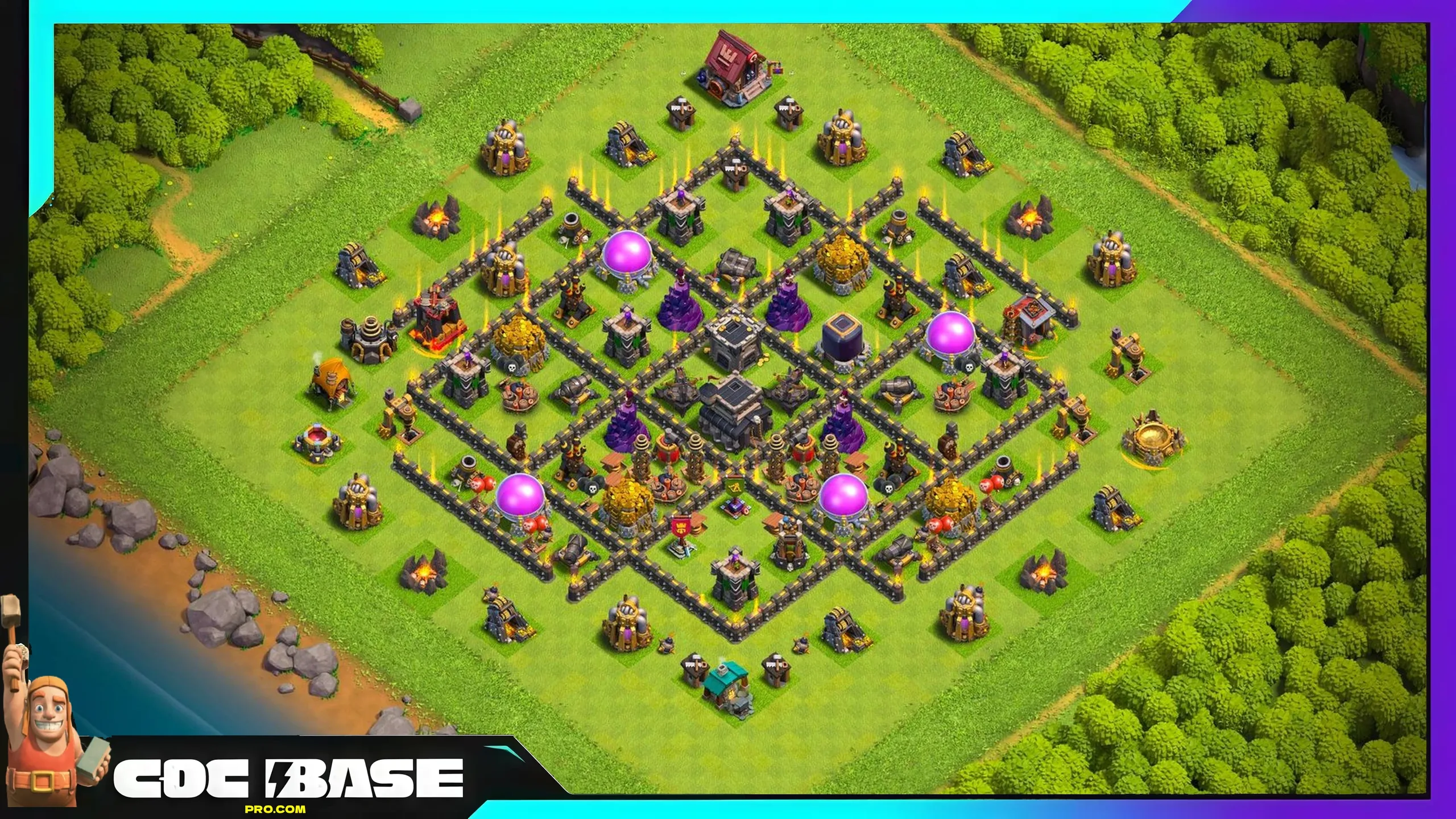 TH9 Hybrid Layout 2026 Defense and Resource Protection #06