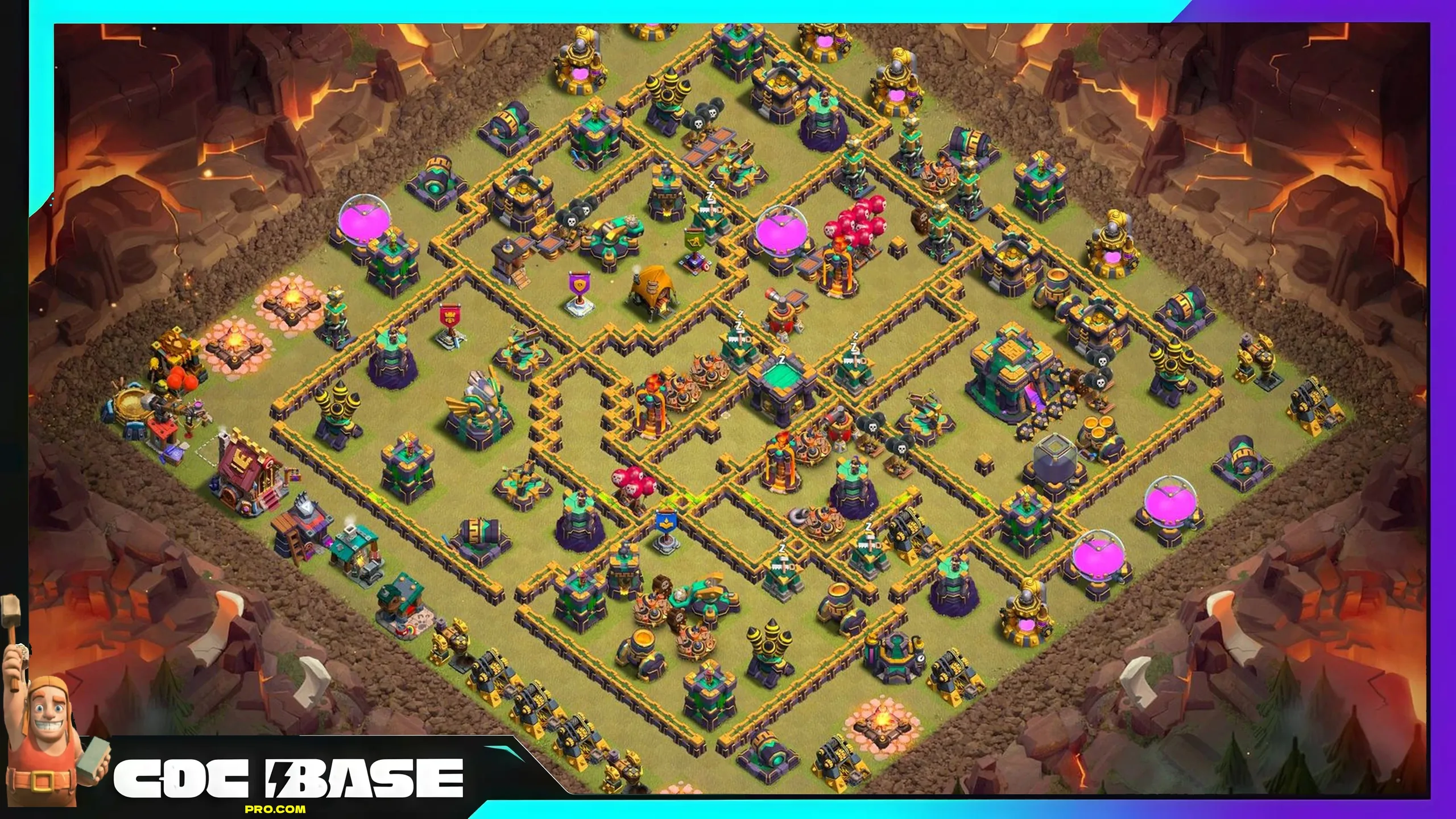 Ultimate TH14 War Base Link 2026 Anti 3 Star Compact Layout #03