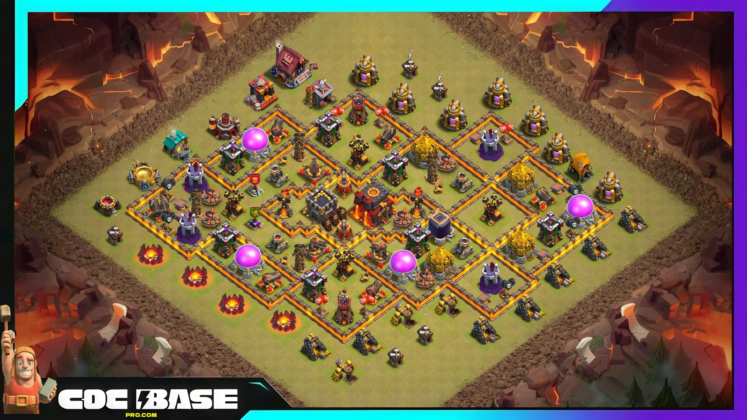 Best TH10 CWL Base 2026 Strong War Defense #02