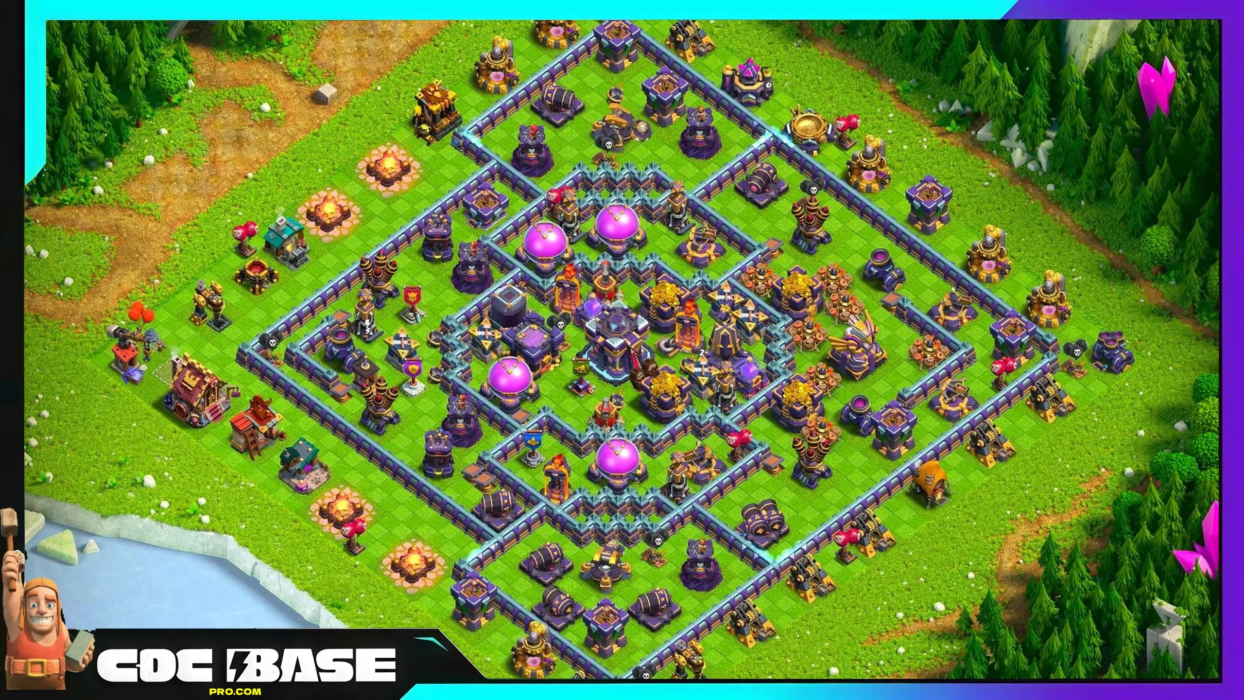 Updated TH15 Loot Defense Base Link 2026 Trap Heavy #16