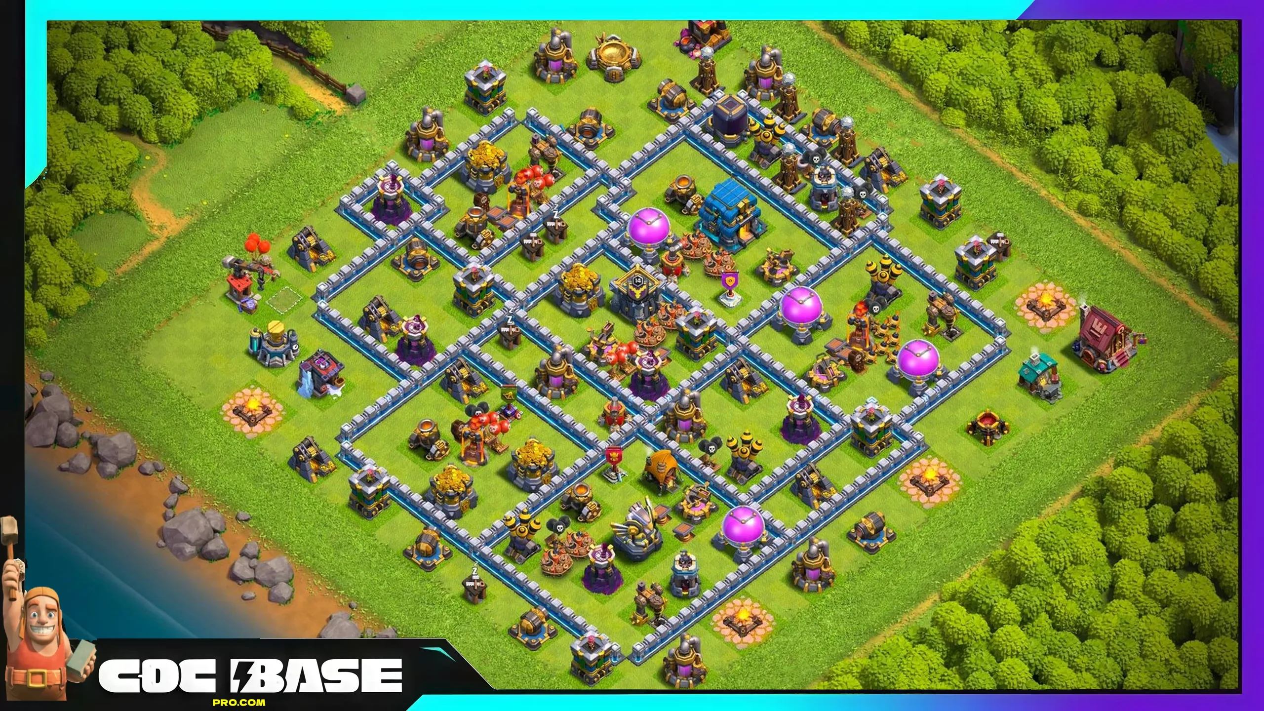 Updated TH12 Loot Defense Base Link 2026 Strong Funnel Control #05