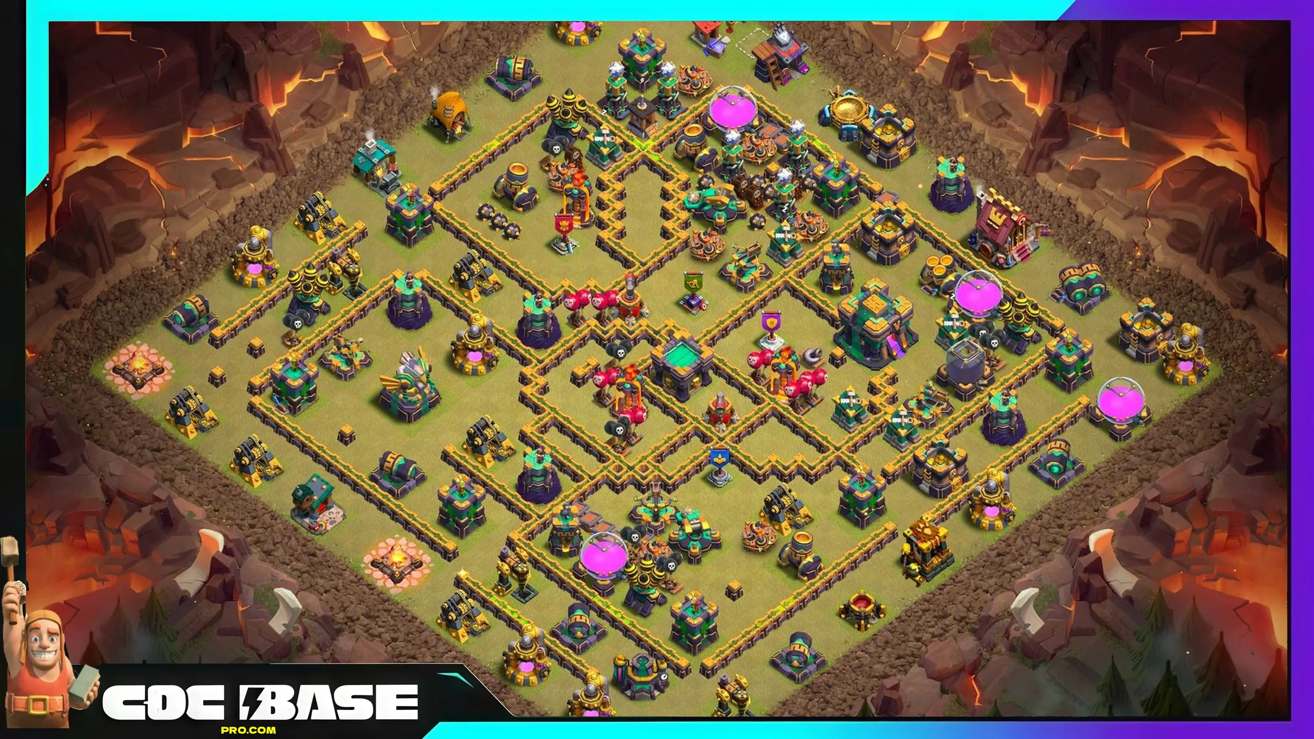 TH14 Clan War Layout 2026 Anti 3 Star Base Link #12