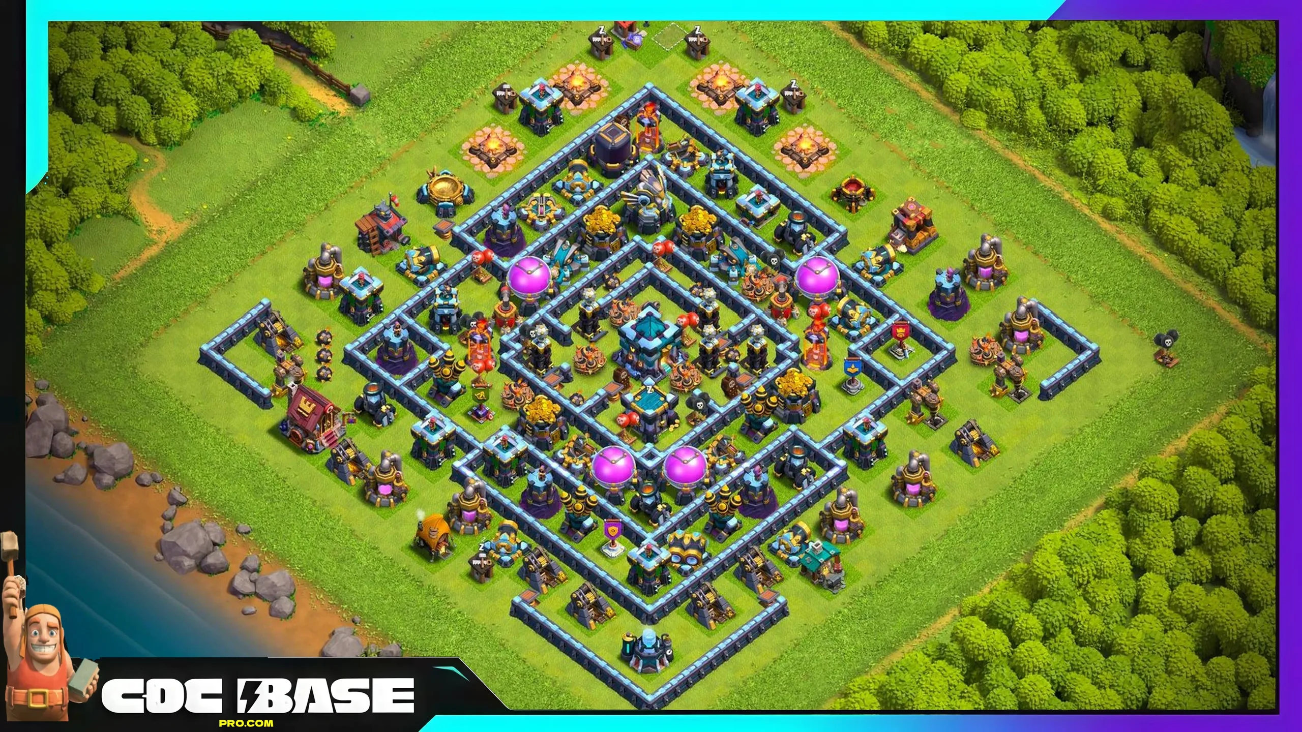 TH13 Hybrid Layout 2026 Defense and Resource Protection #12