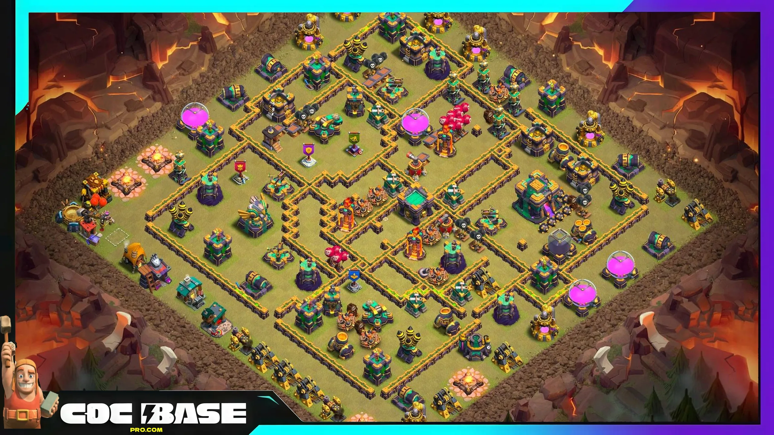 Top Tier TH14 War Base Link 2026 Anti 3 Star Compact Layout #17