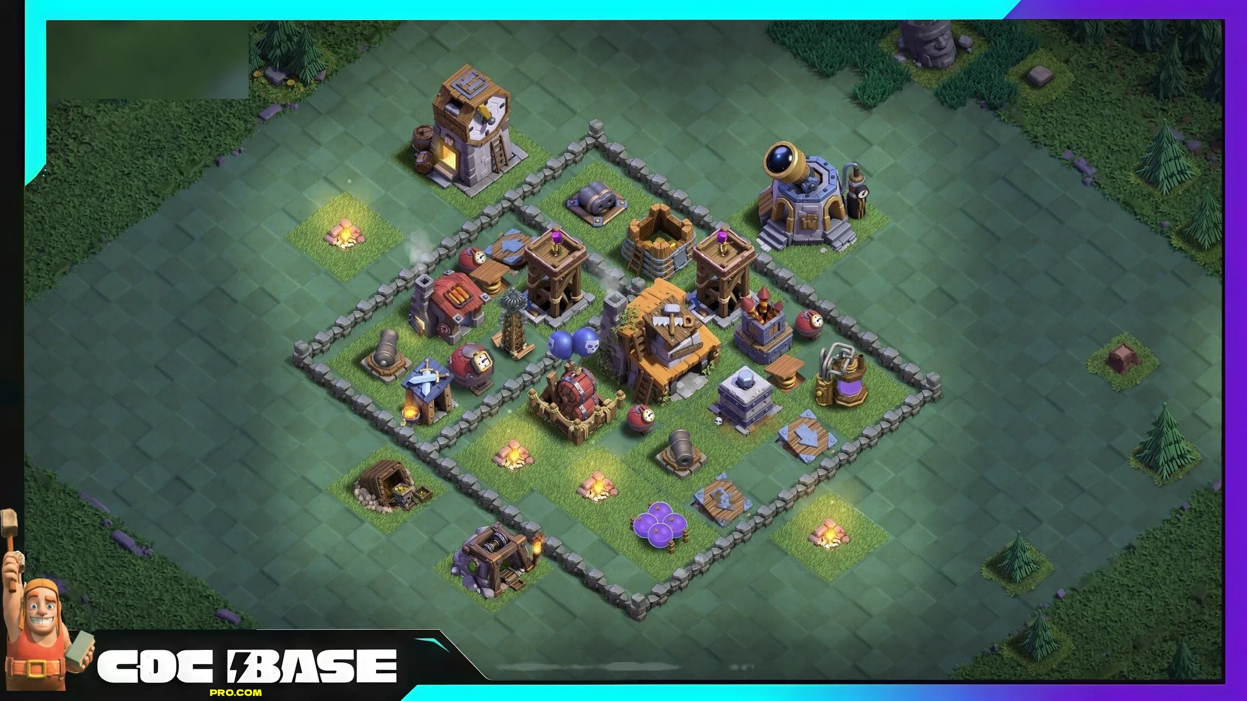 BH4 Builder Hall Base 2026 Anti Funnel Defense #842
