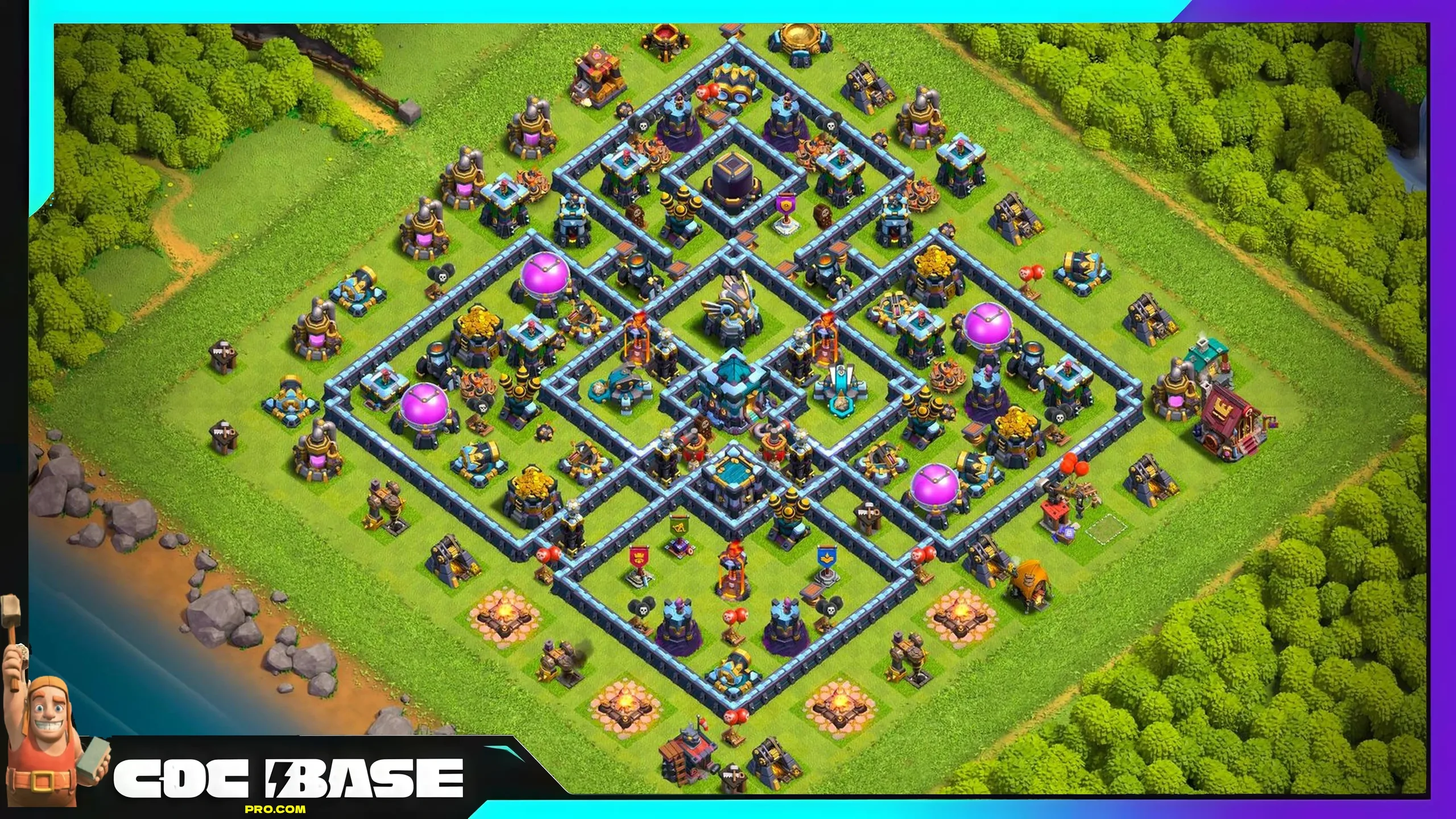 New TH13 Hybrid Layout 2026 Strong Defense #18