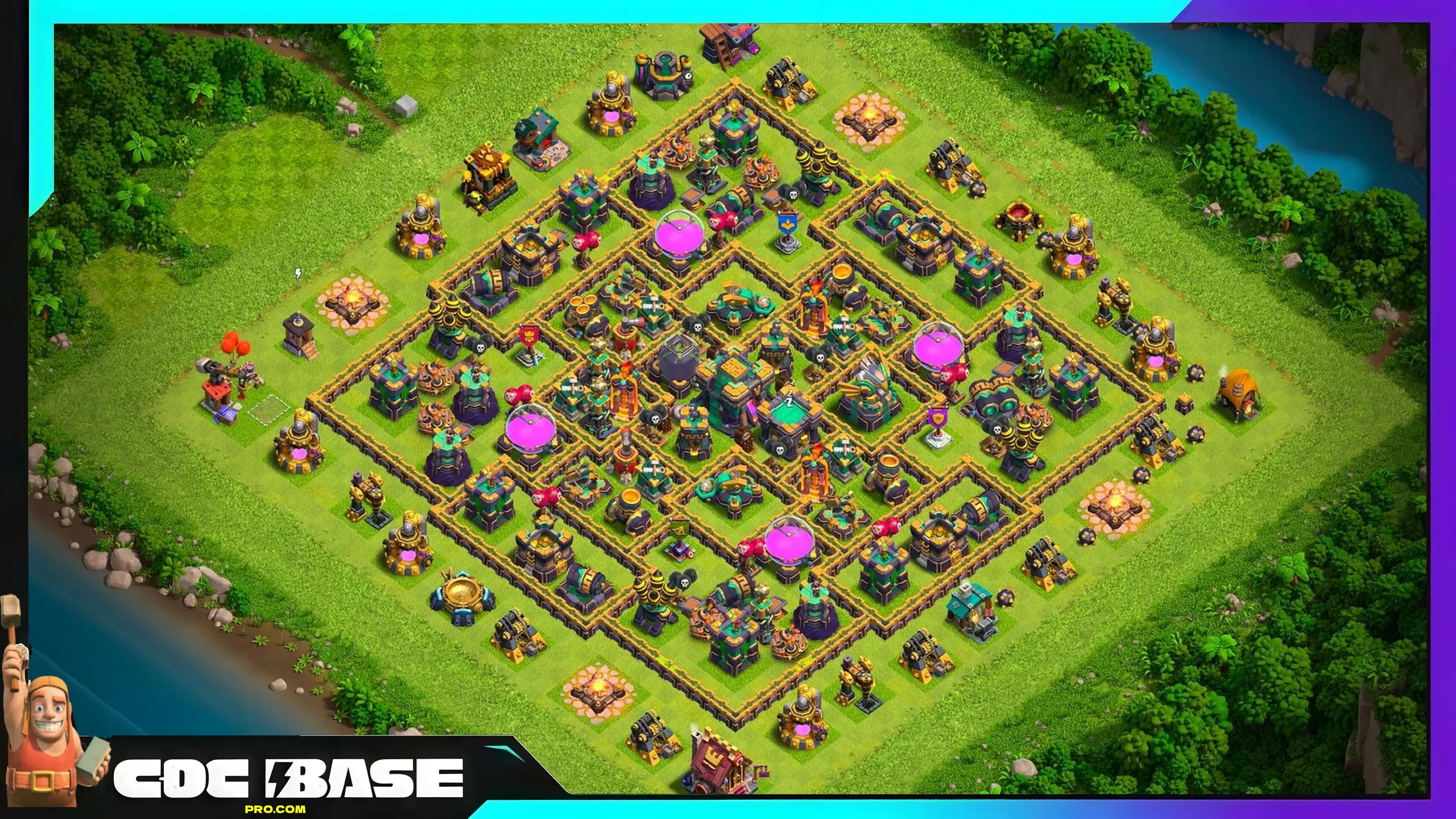 TH14 Farming Layout 2026 Anti 3 Star Defense #02