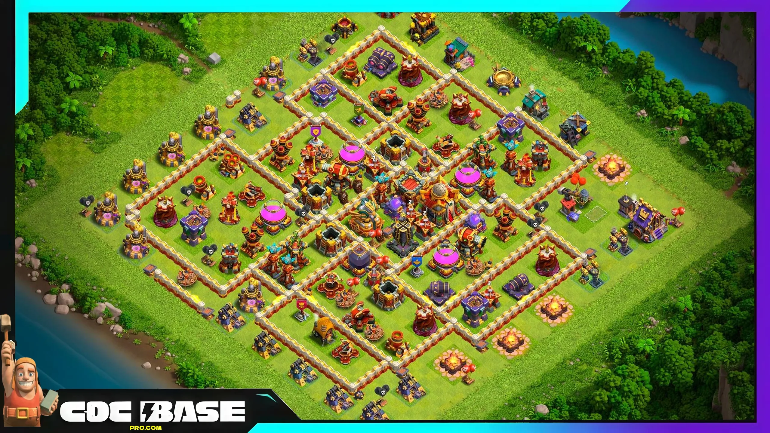 TH16 Farming Layout 2026 Anti 3 Star Defense #04