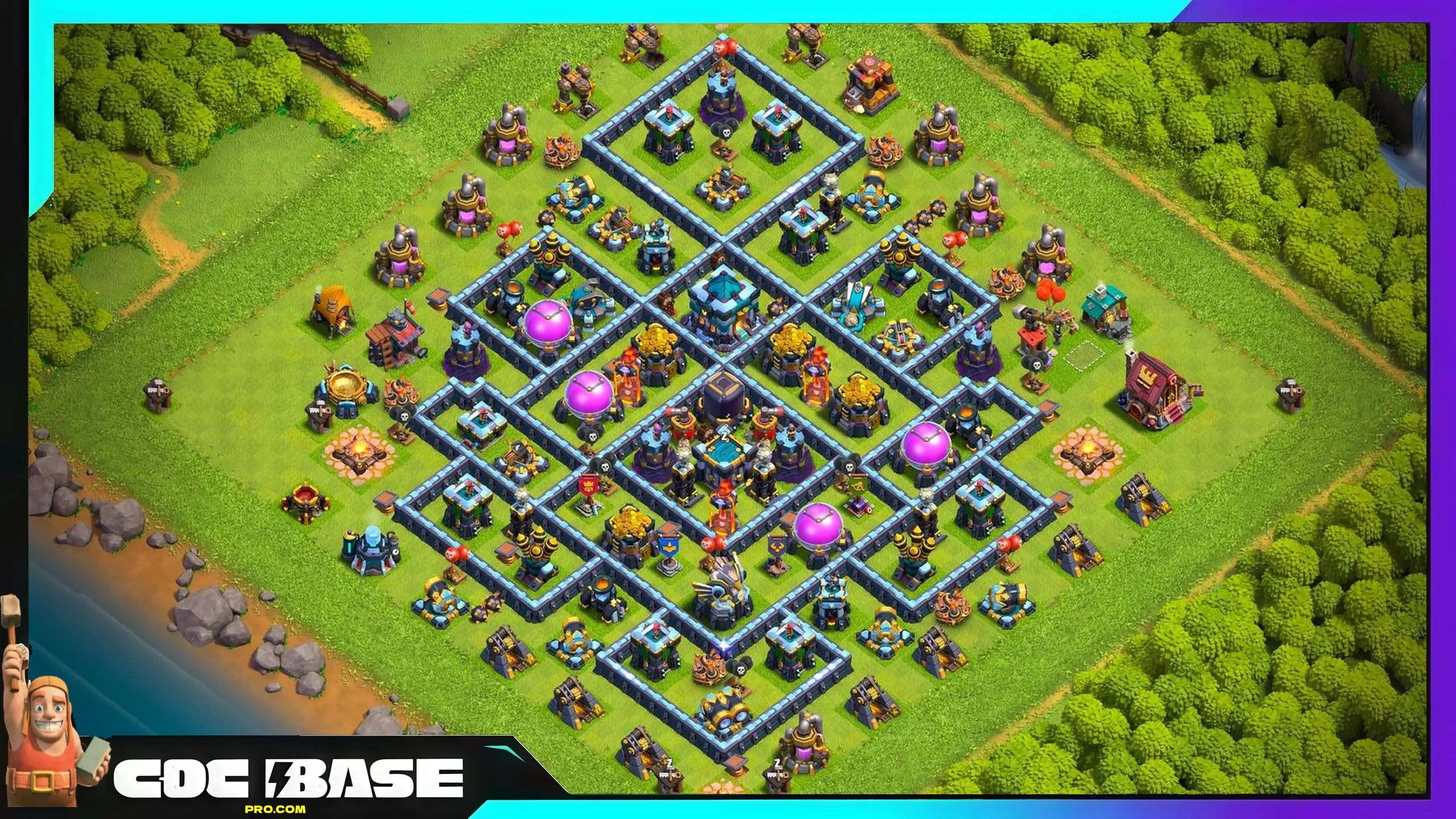 Updated TH13 Loot Defense Base Link 2026 Meta Resistant #23